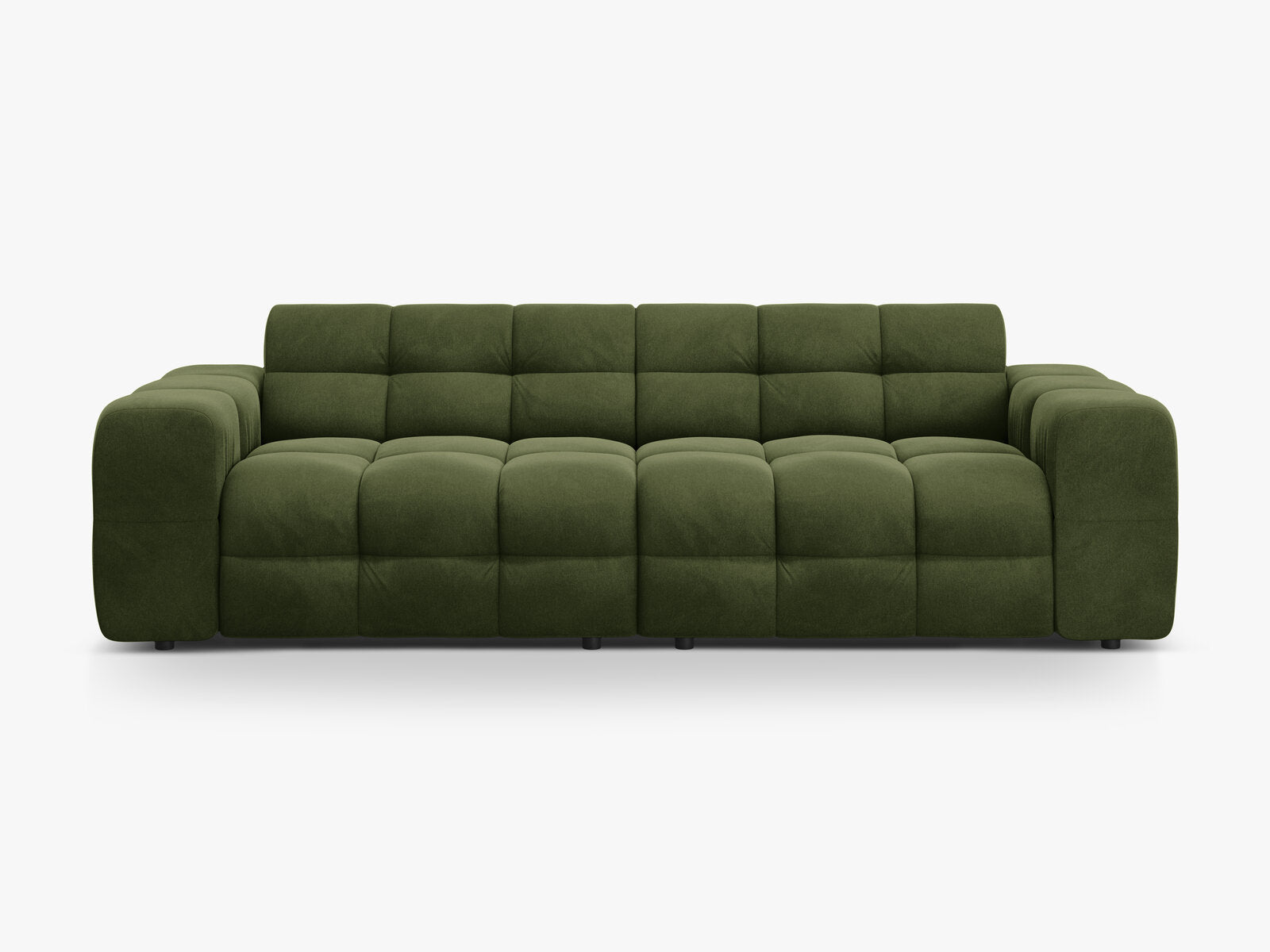 Micadoni Sofa Kendal 4-Sitzer Samt Armeegrün