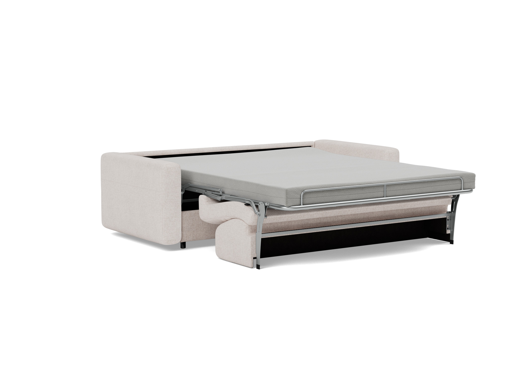 Schlafsofa Killian mit Memory-Matratze 160 Strukturierter Stoff Weda 300-Weda-Sand