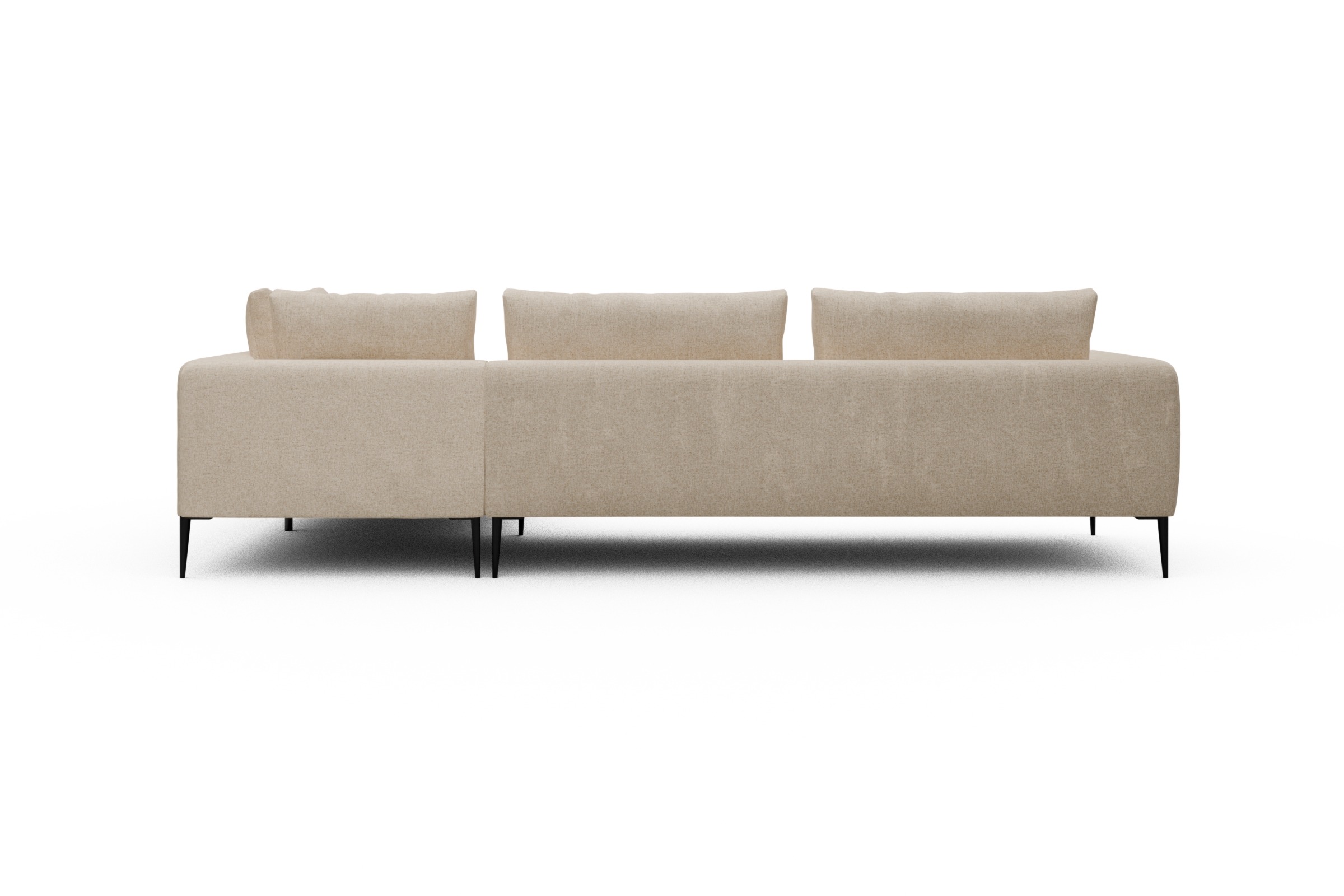 Ecksofa Paul Relax-Ecke links mit 3-Sitzer Casone-Natural-Beige