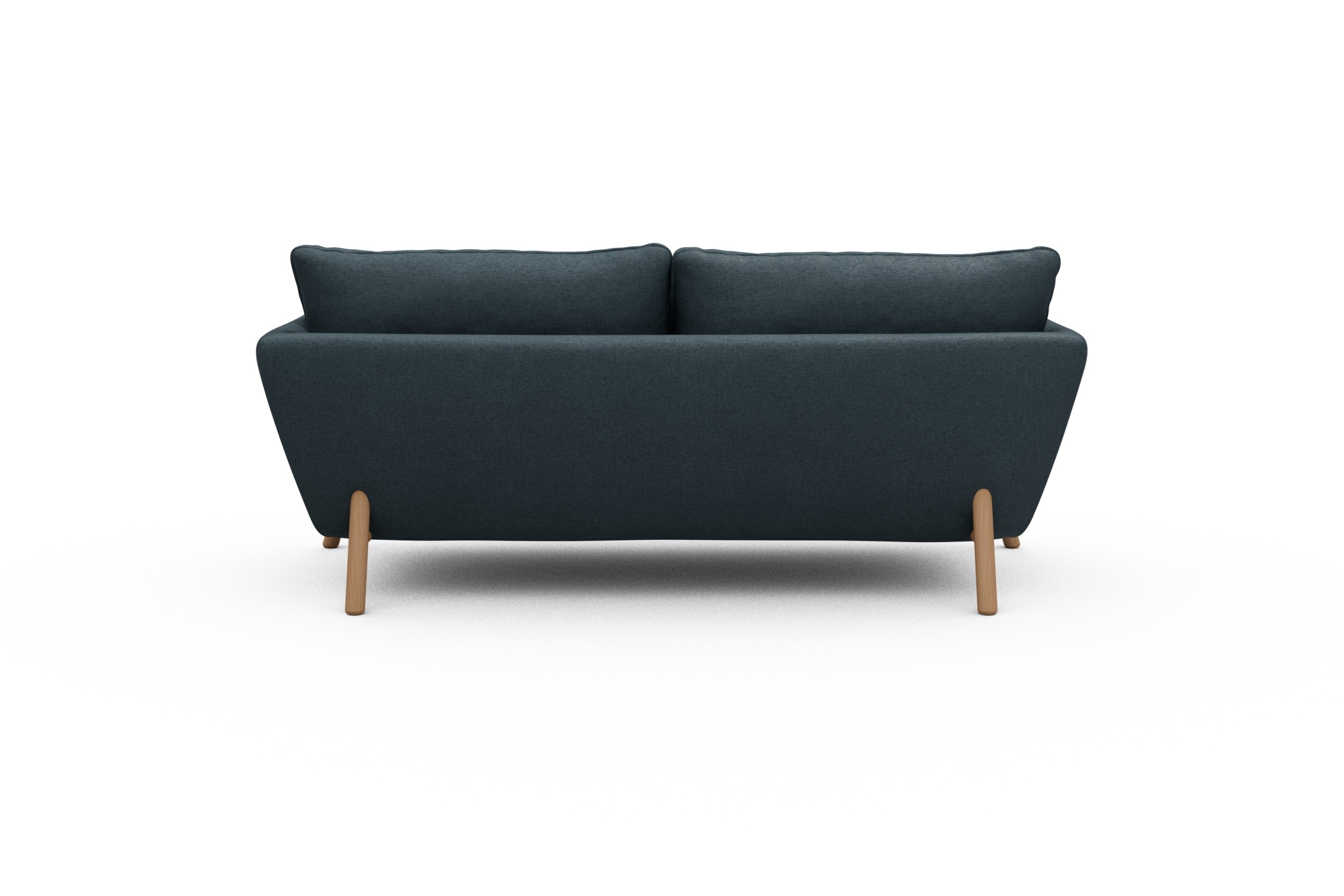 Sofa Emil 2-Sitzer Beinfarbe Eiche Natur Denari-Royal-Blue