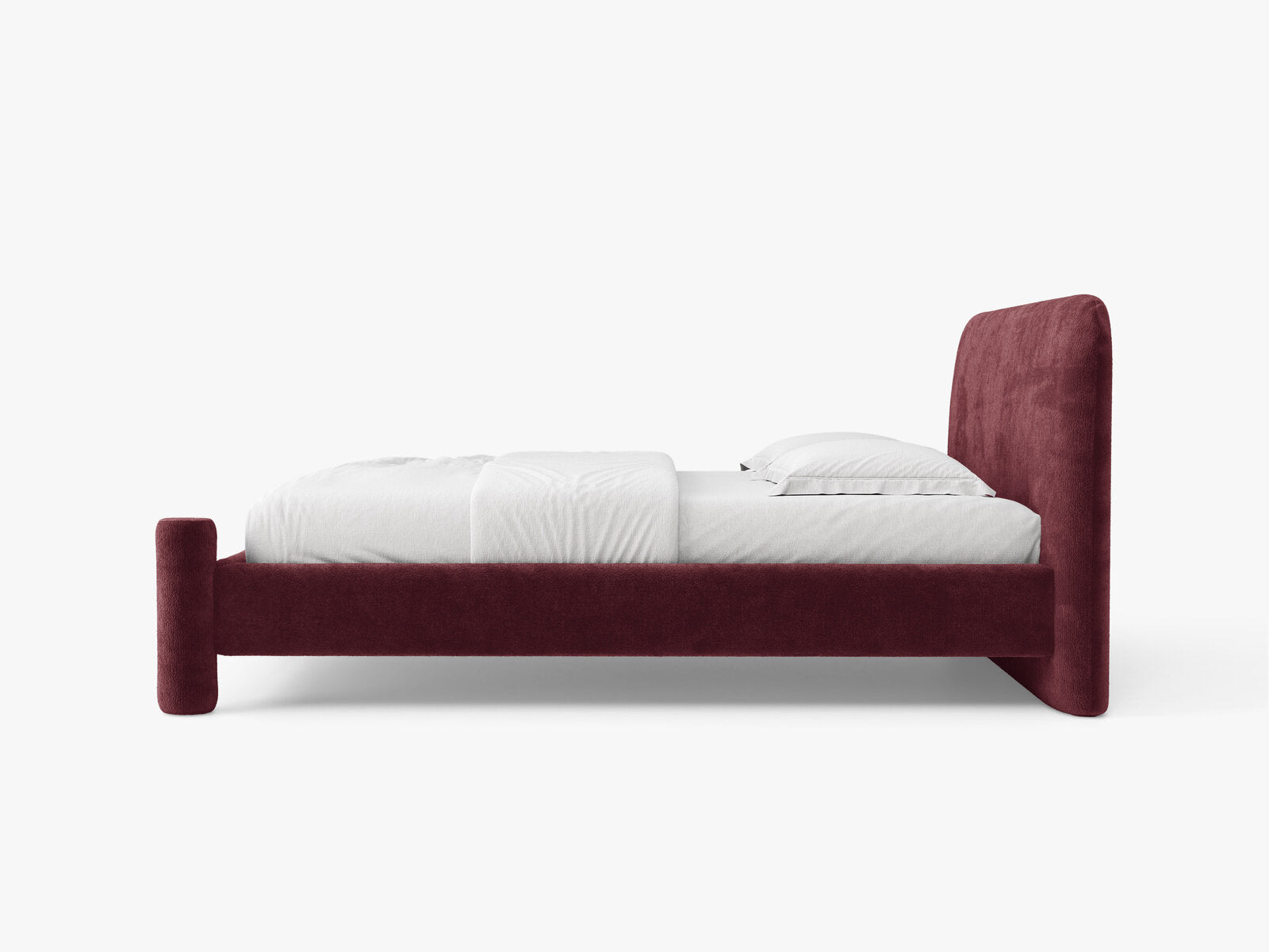 Micadoni Vera Bett mit Kopfteil Chenille Perfect Harmony Kirschbaum 140x200