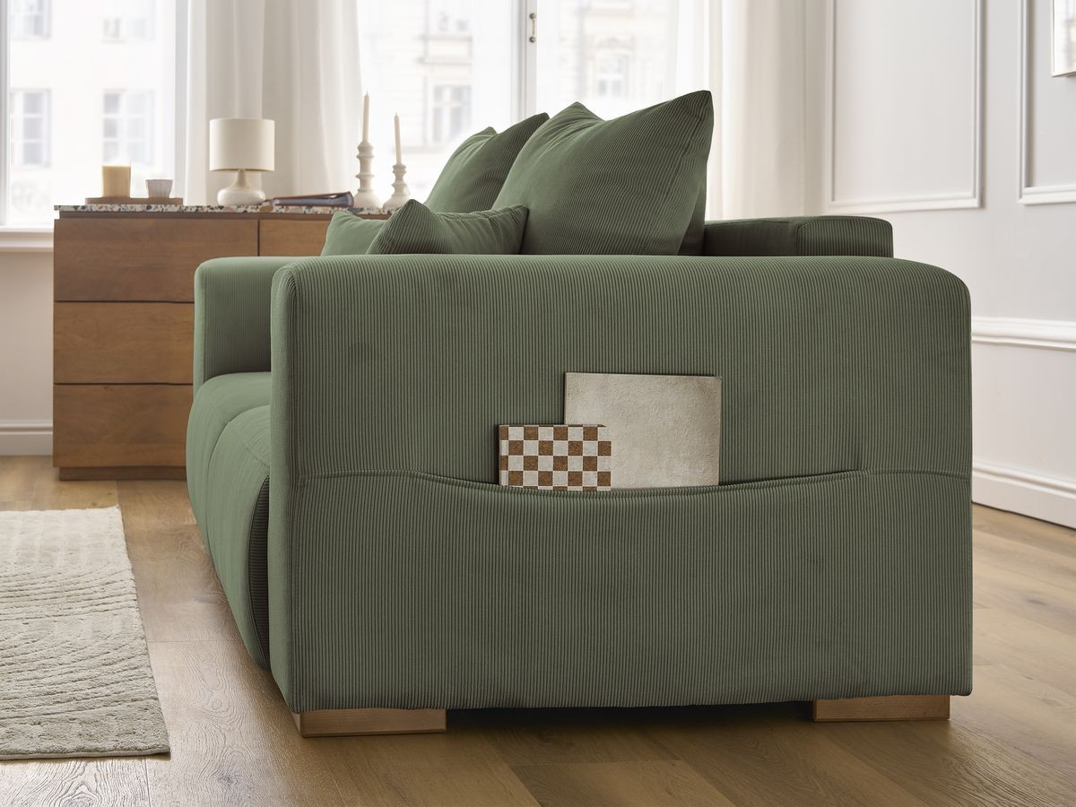 Bobochic Sidonie Sofa 2-Sitzer Cordsamt Grün