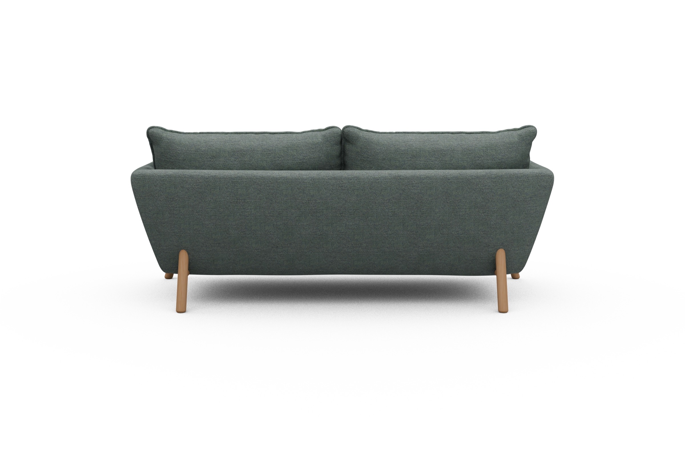 Sofa Emil PREMIUM 2-Sitzer Beinfarbe Eiche Natur Carreno-Ice-Blue