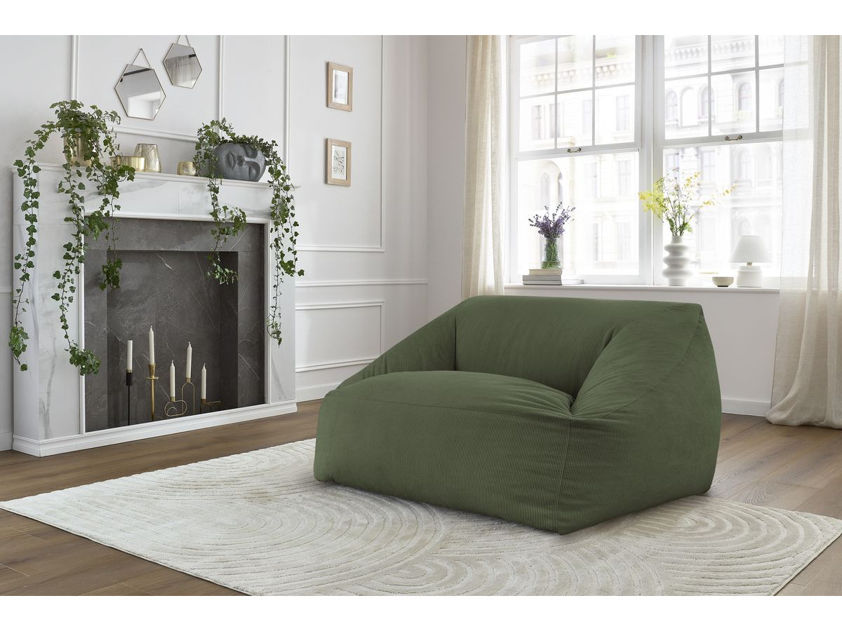 Bobochic Lilibet Pouf Cordsamt Grün