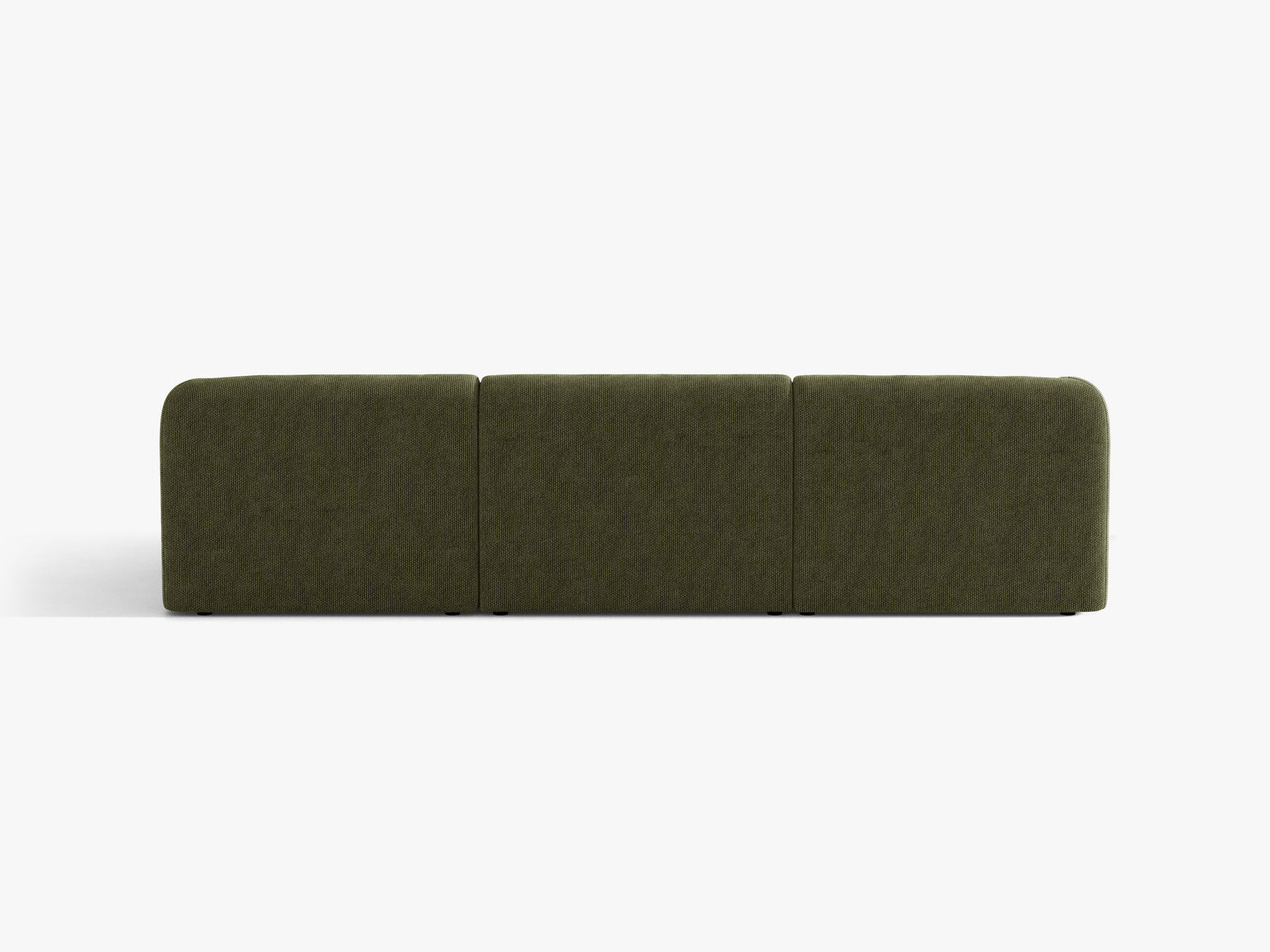 Micadoni Ecksofa Miley 4-Sitzer Rechts Chenille Eden Grün