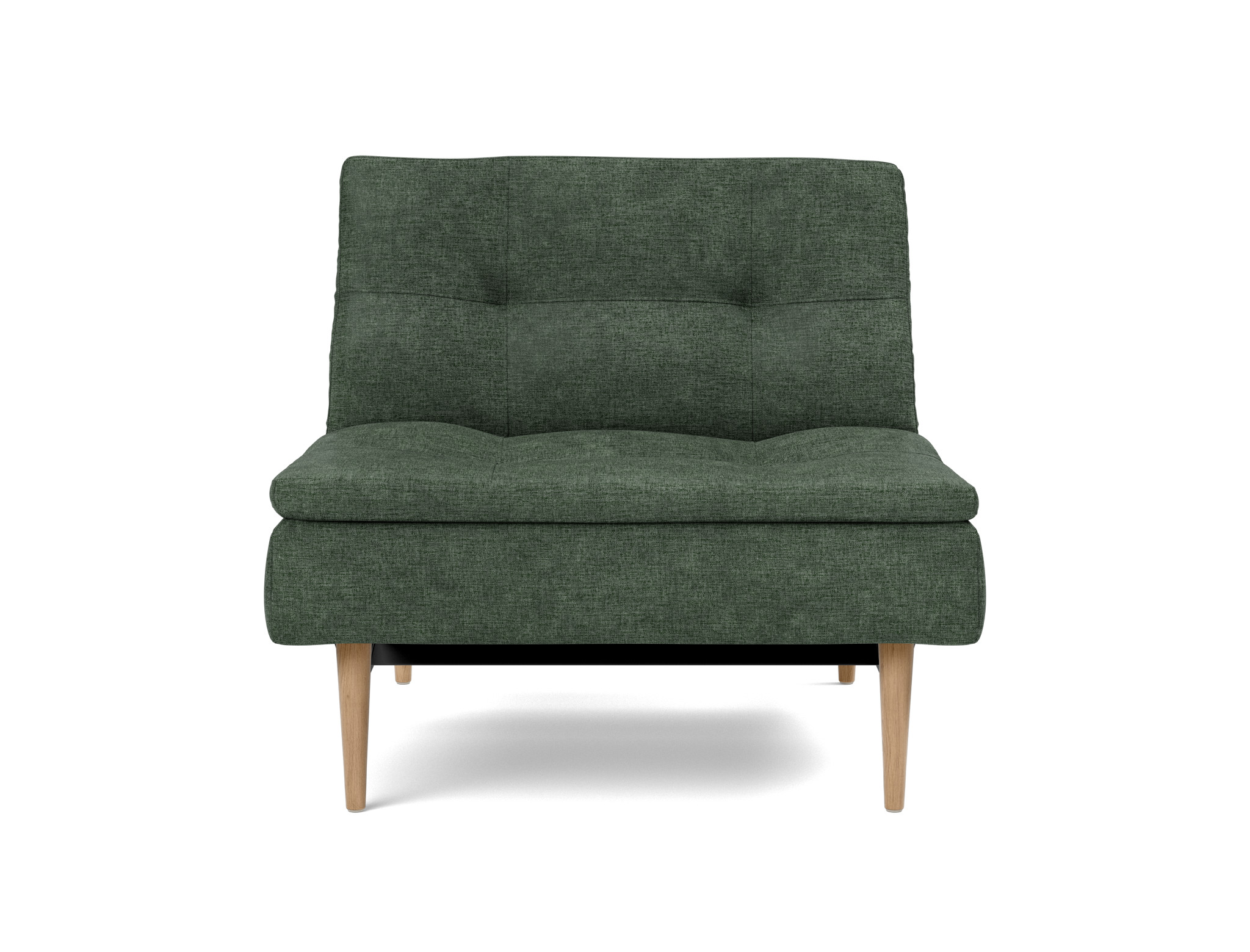 Sessel Dublexo Flachgewebe Avella 281-Pine-Green Beine Styletto Eiche hell