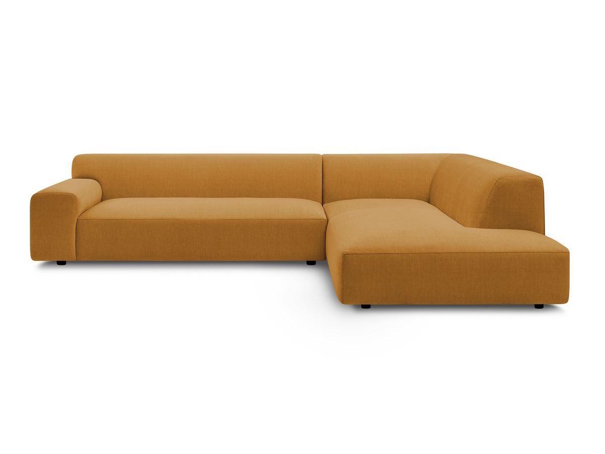 Bobochic Lavena Ecksofa 312 × 220 cm Samt Gelb Ecke links