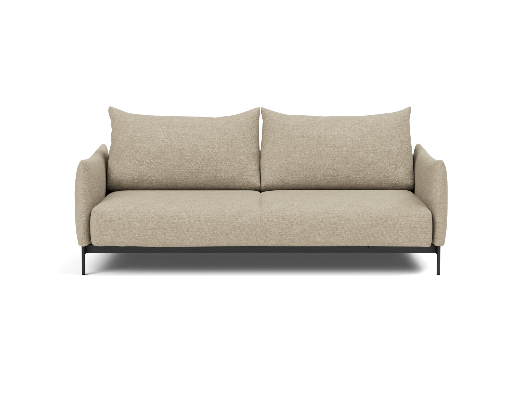 Schlafsofa Malloy Strukturierter Stoff Taura 356-Sand