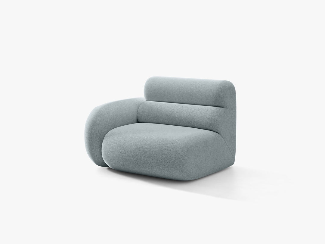 Micadoni Neo Sofamodul Links Boucle Baloo Hellblau