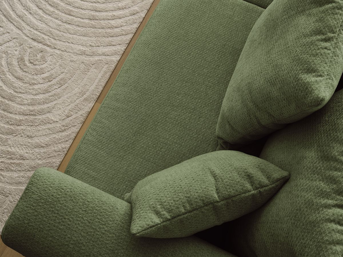 Bobochic Sidonie Sofa 2-Sitzer Melange-Stoff Grün