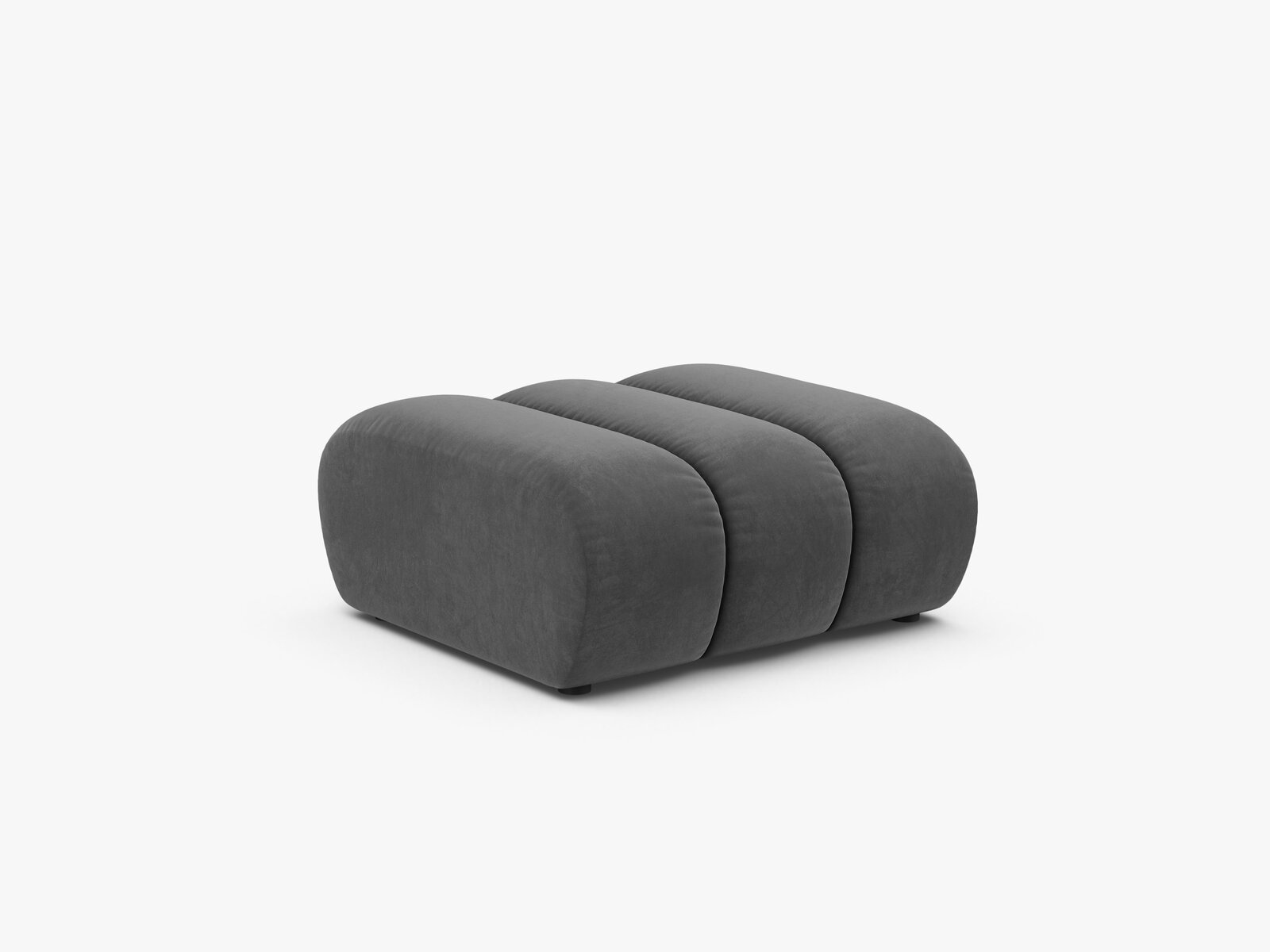 Micadoni Hocker Lupine Samt Venus Grau