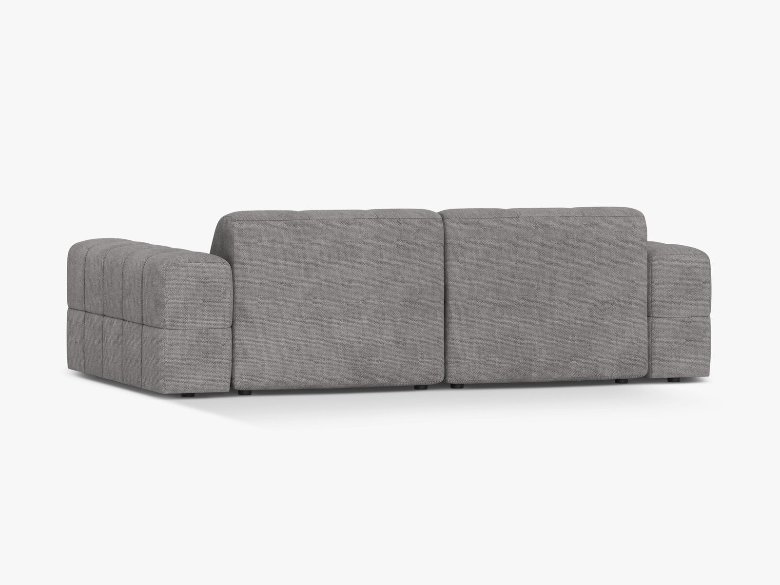 Micadoni Sofa Jennifer 3-Sitzer Chenille Eden Hellgrau