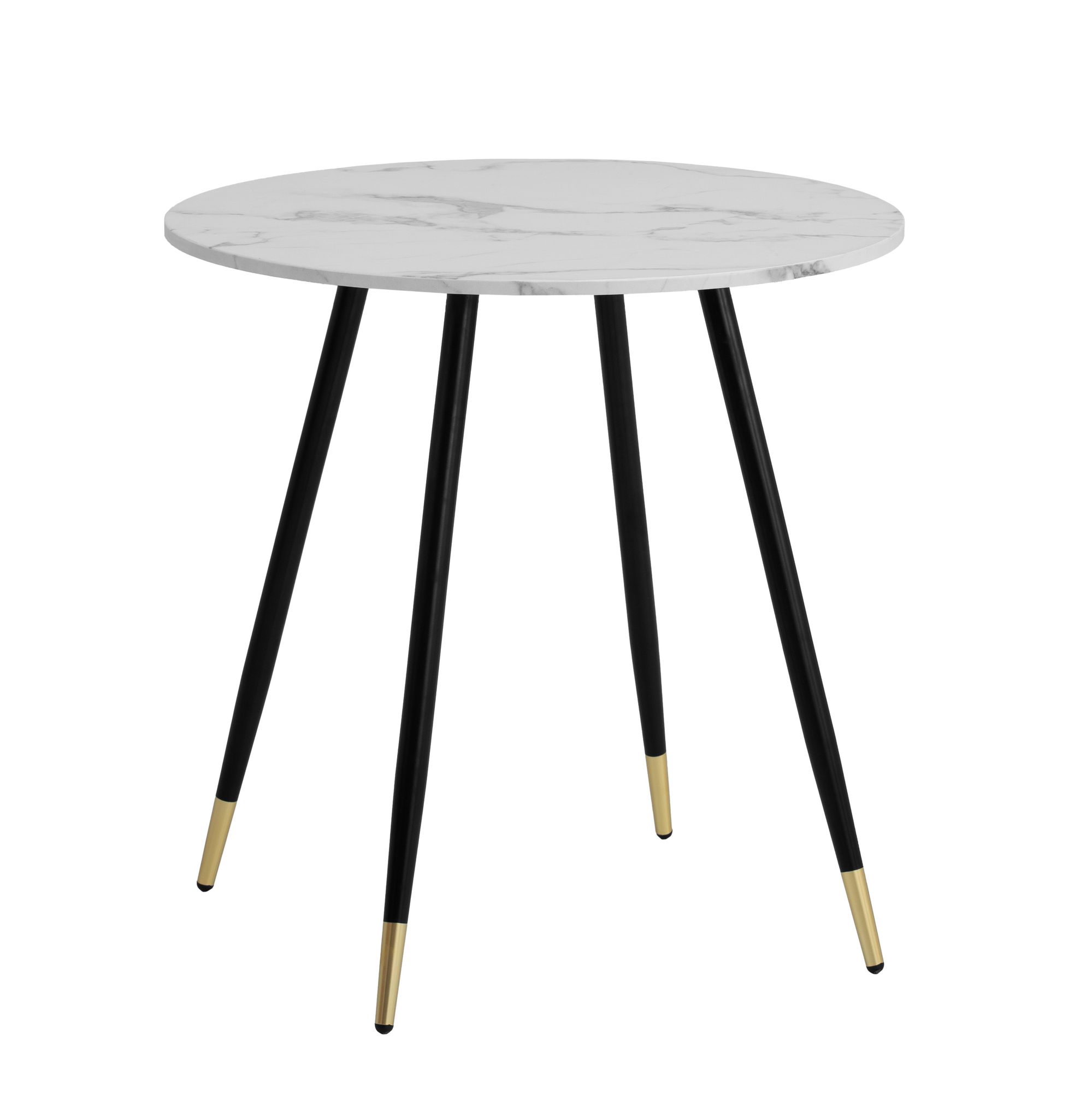 Esstisch Gratangen Marmoroptik Weiß Ø 75 cm