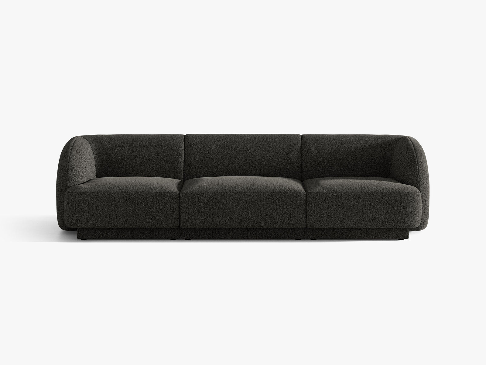 Micadoni Sofa Miley 3-Sitzer Boucle Baloo Braun