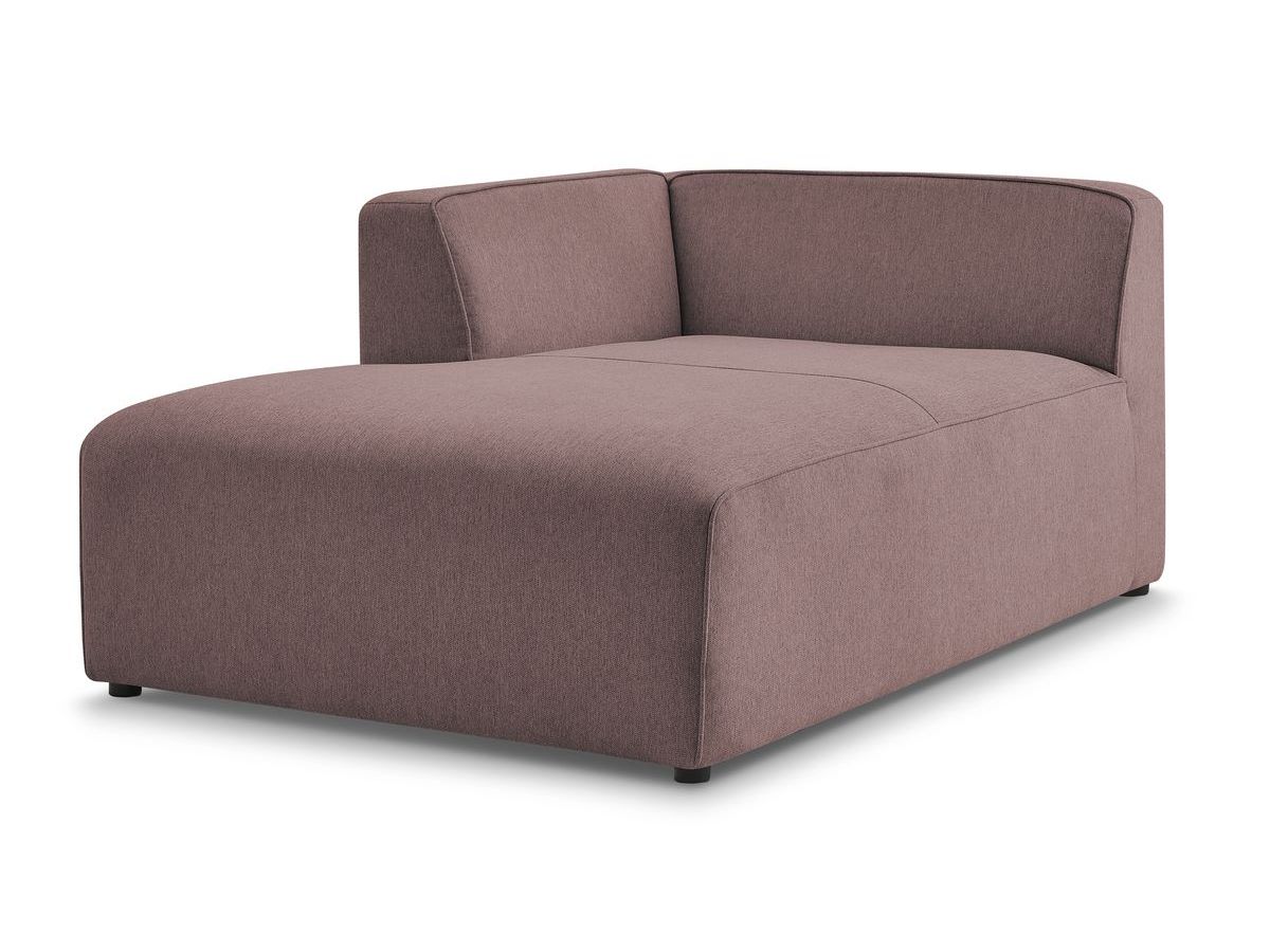 Bobochic Megeve Méridienne-Modul Melange-Stoff Rosa Ecke links