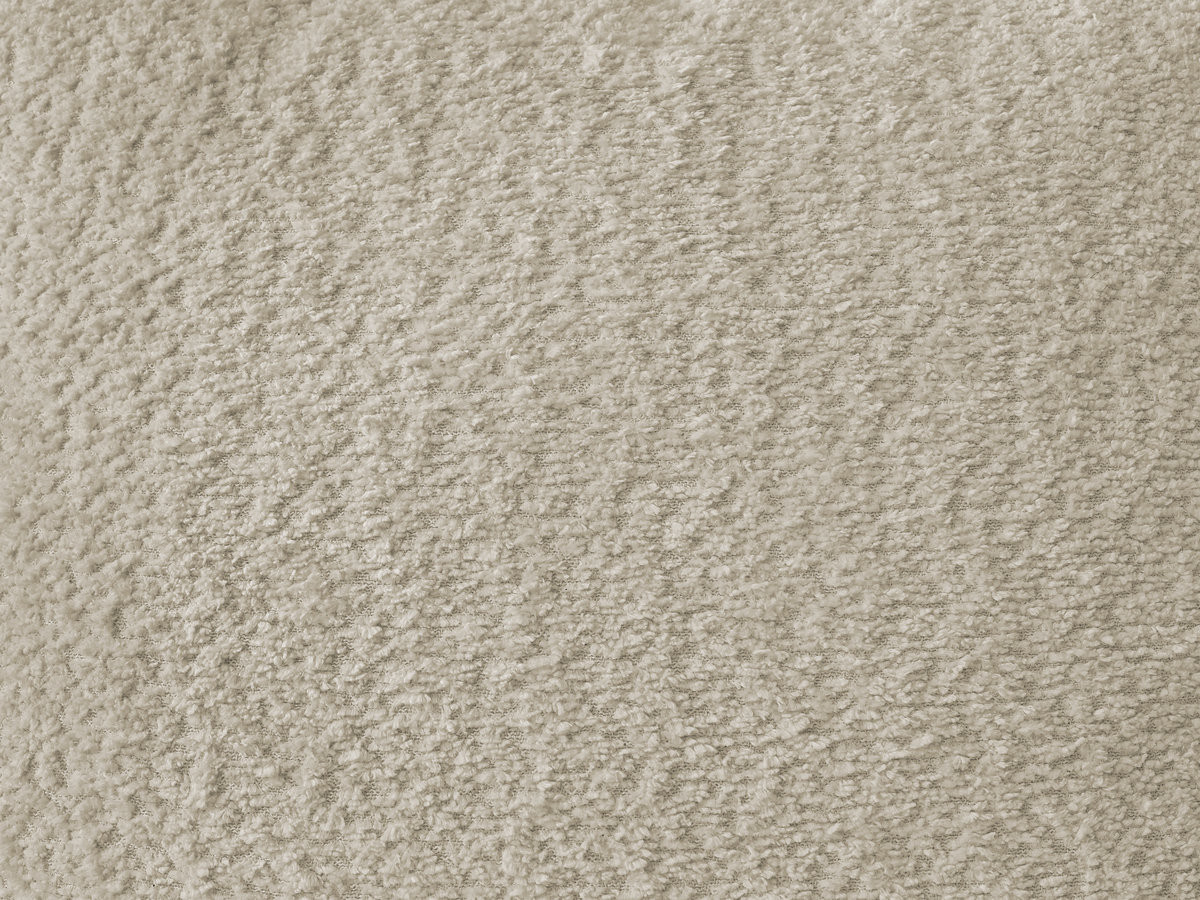 Bobochic Azra Ecksofa mit Pouf 262 × 178 cm Bouclé-Stoff Beige Ecke links