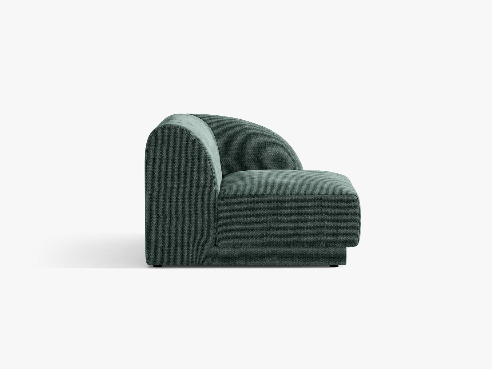 Micadoni Eckmodul Miley 1-Sitzer Rechts Chenille Haga Petrol