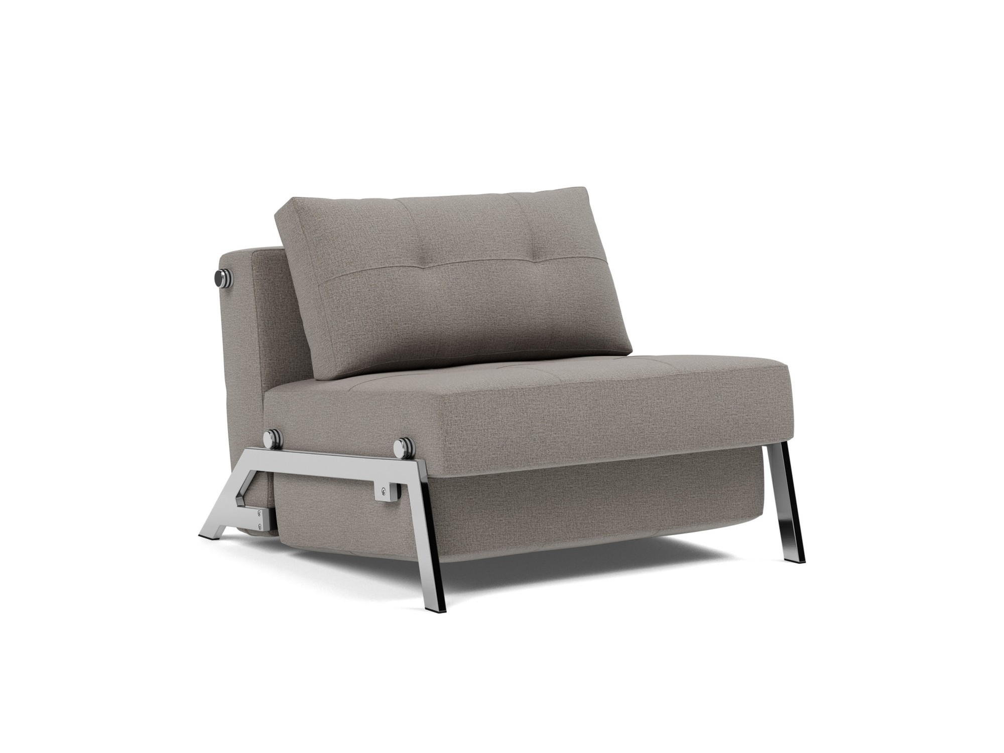 Schlafsessel Cubed 90 Flachgewebe Mixed Dance 521-Grey Beine Chrom