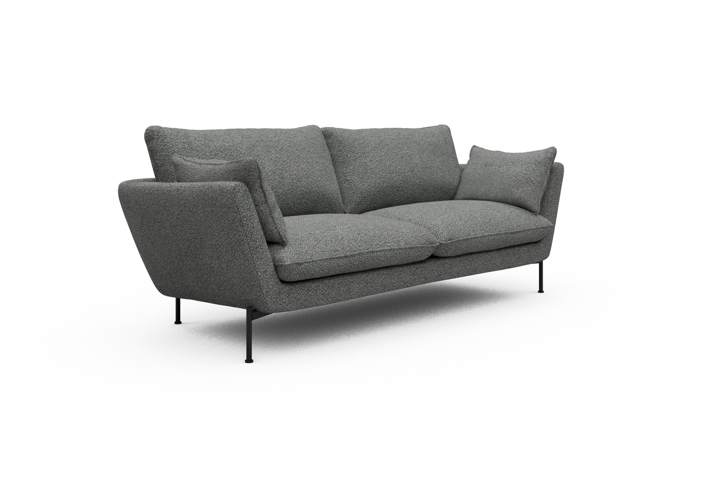 Sofa Anton 3-Sitzer Vanora-Warm-Grey