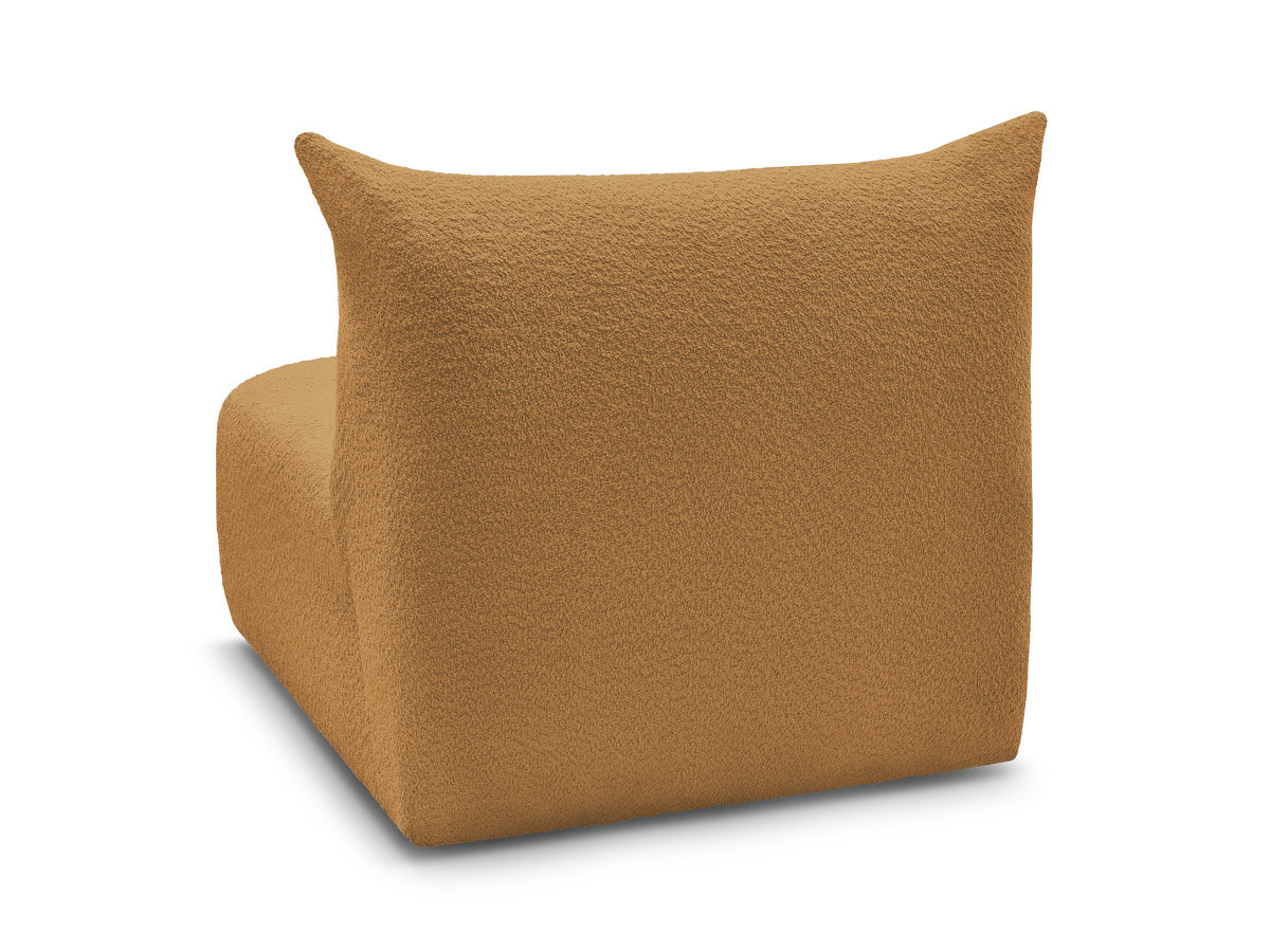 Bobochic Azra Sofamodul 1-Sitzer 90 × 112 cm Bouclé-Stoff Gelb