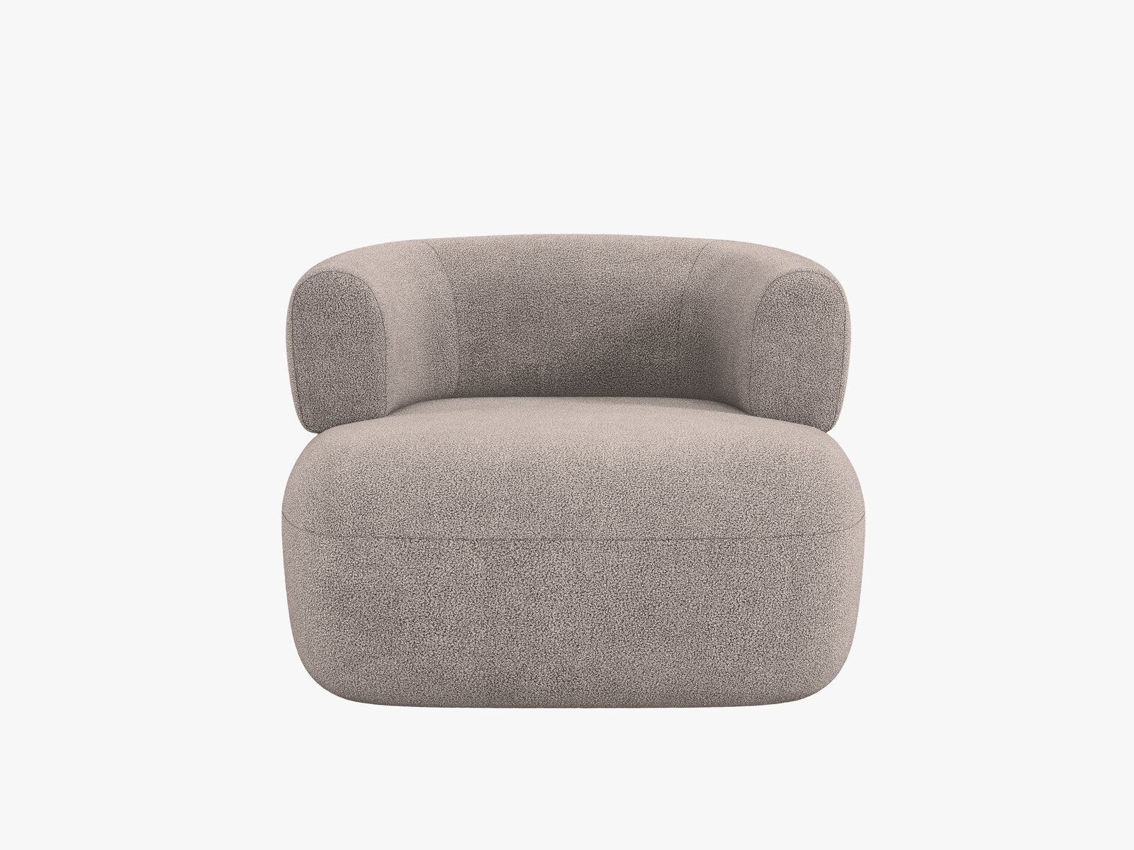 Micadoni Sessel Jenny Boucle Now or Never Hellbraun
