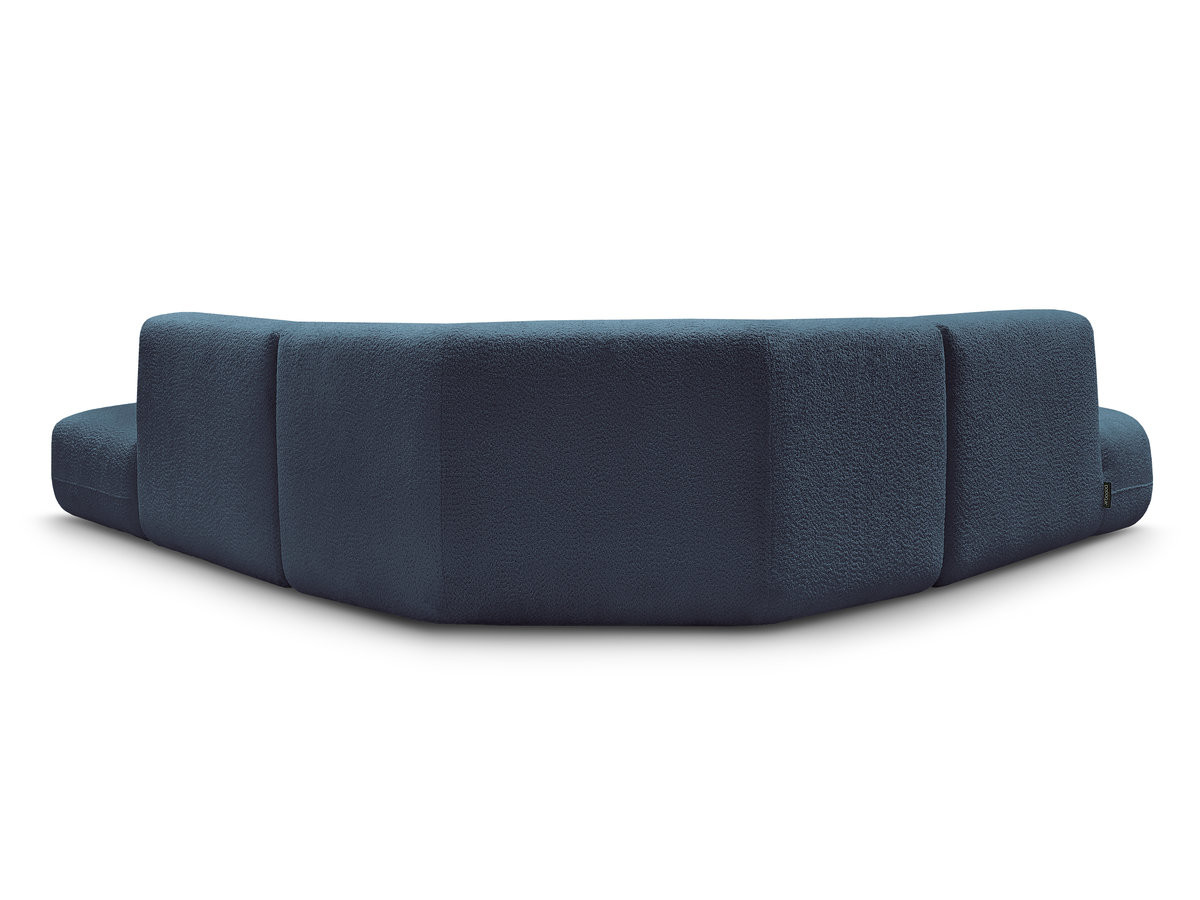 Bobochic Anda Ecksofa 279 × 264 cm Chenille Hellblau Ecke links