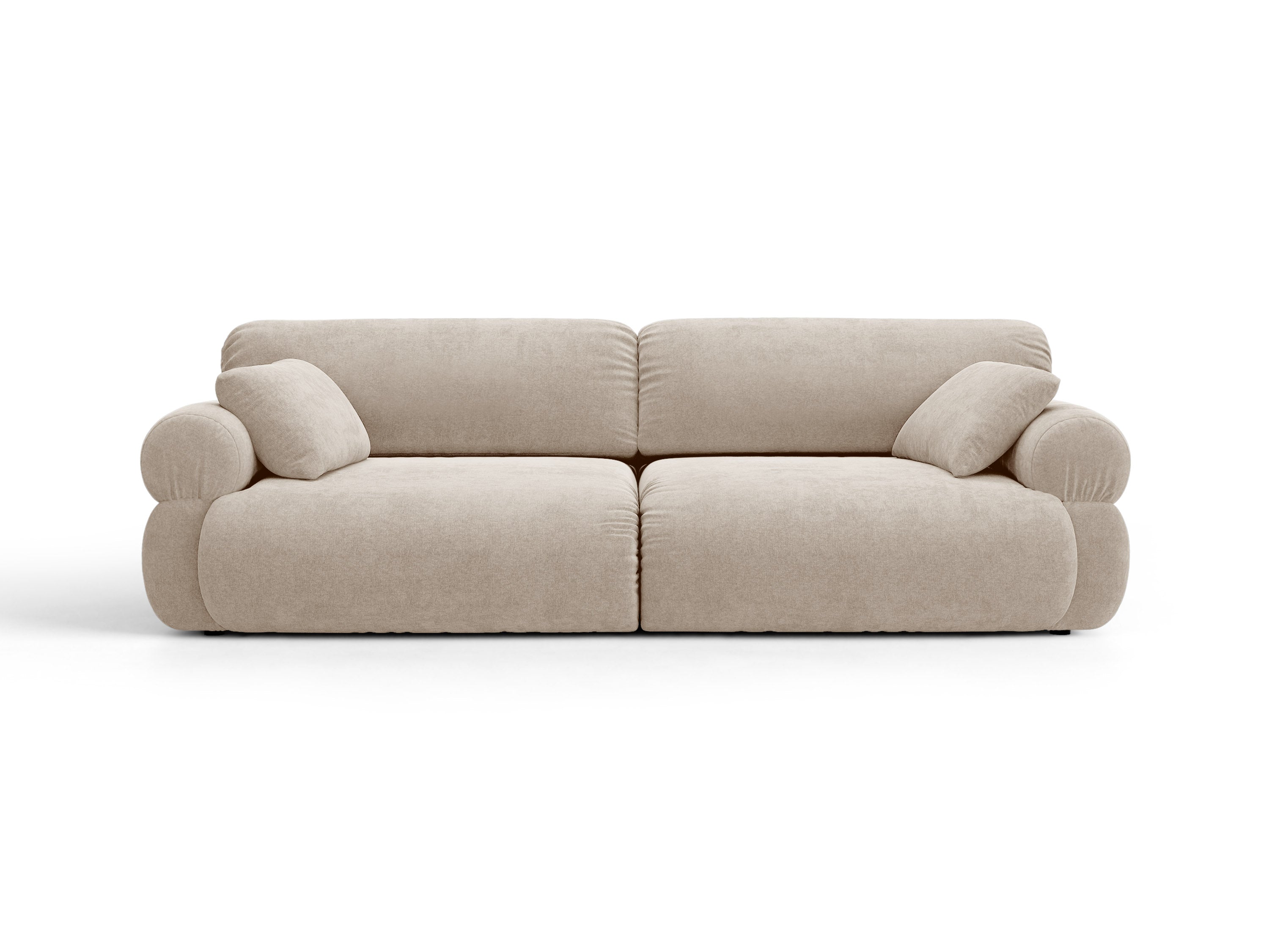 Micadoni Ophelia Sofa 4-Sitzer Strukturierter Stoff Liberty Beige