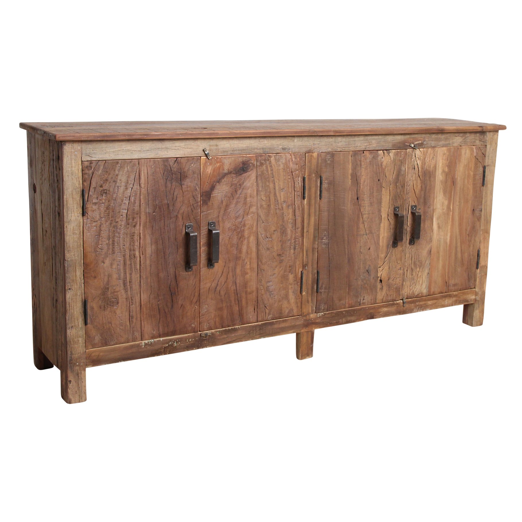 Raw Materials Sideboard Recyclingholz 172cm 4 Türen