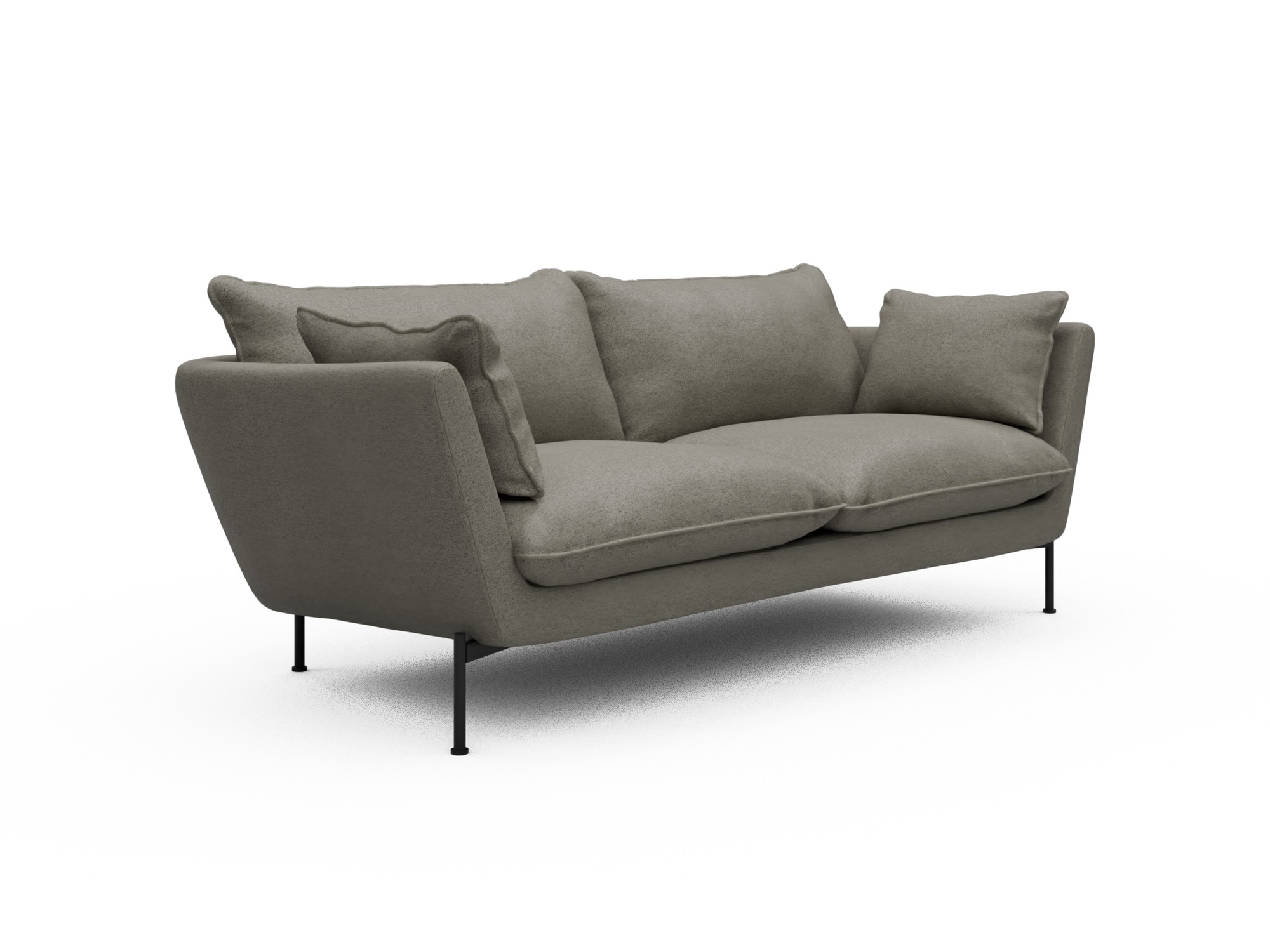Skandi Home Sofa Anton Soft 2-Sitzer Denari-Warm-Grey moebelfaktor