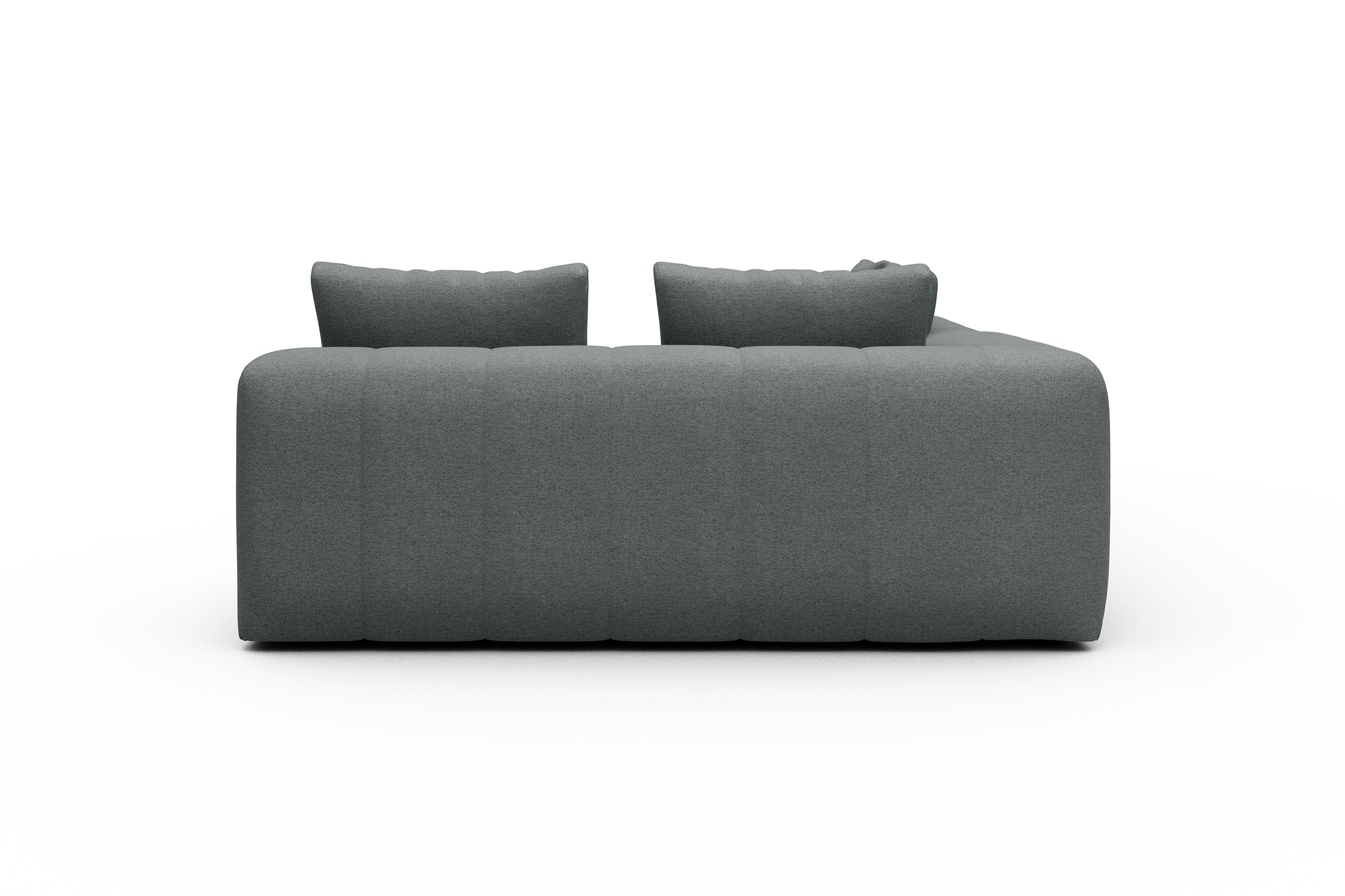 Ecksofa Hugo 2x 2,5-Sitzer Armlehne links Denari-Soft-Grey