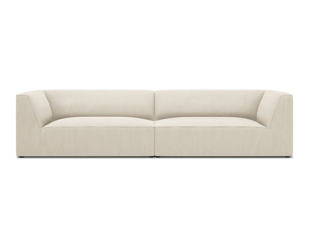 Cosmopolitan Design Sofa Siena 4-Sitzer Kord Scala Helles Beige