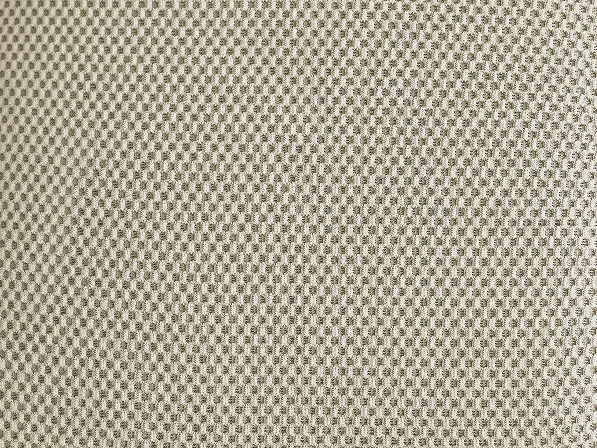 Bobochic Hayden Pouf, rund Mesh-Stoff Beige, 76 cm