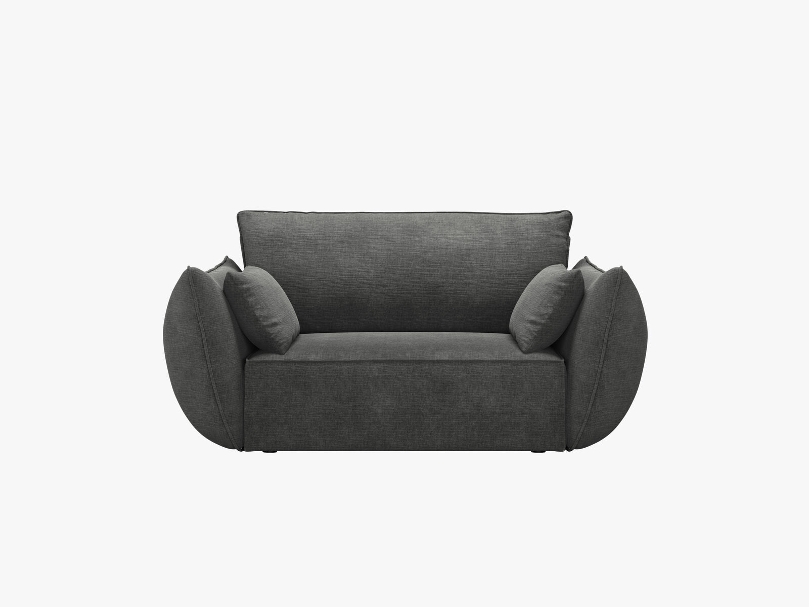 Micadoni Sessel Kaelle 1-Sitzer Chenille Over The Horizon Dunkelgrau
