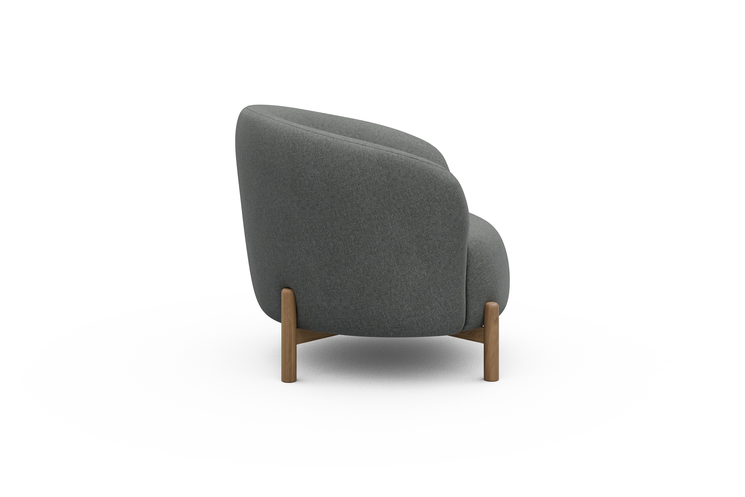 Sessel Ronda Holzbeine Eiche Natur Satya-Steel