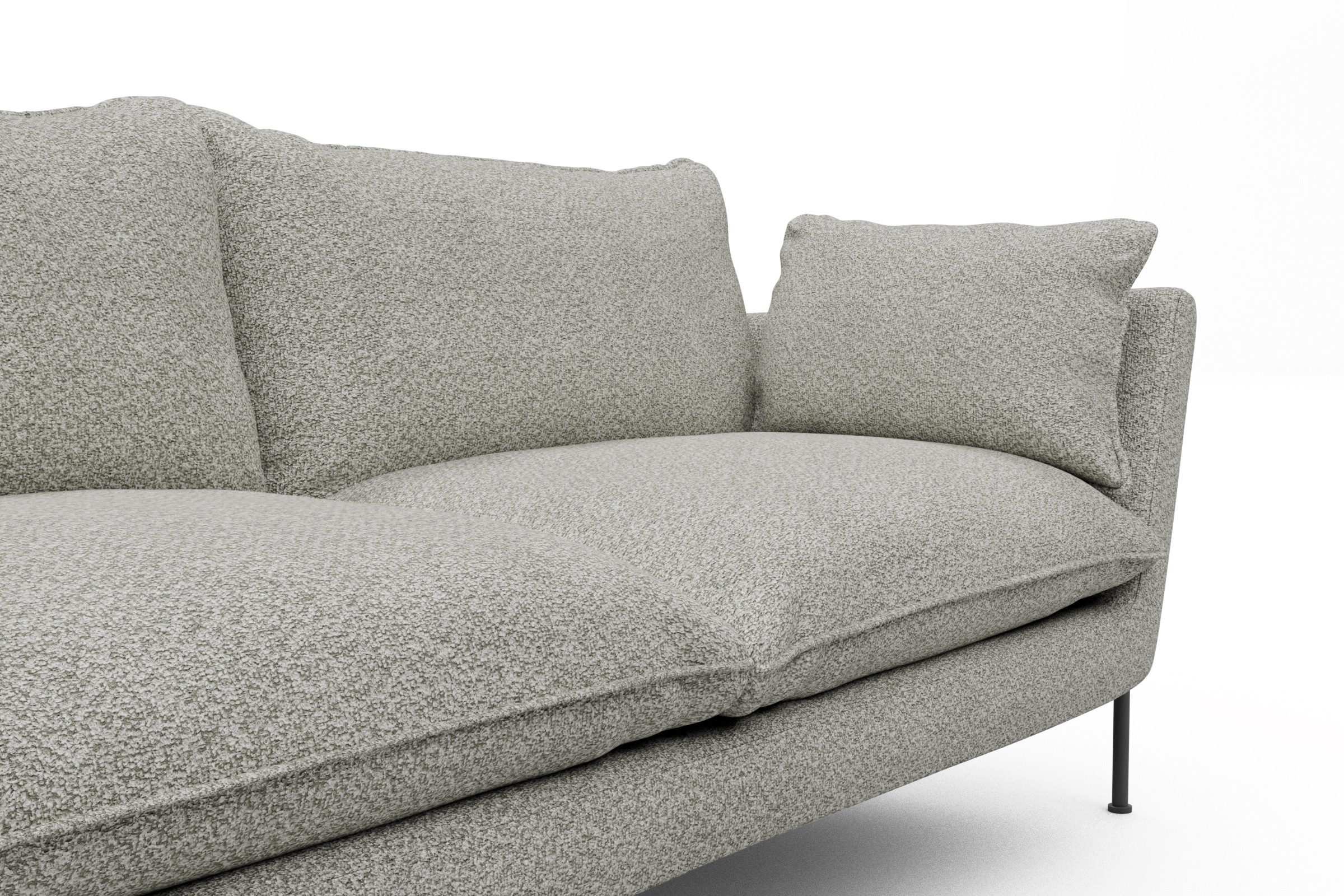 Sofa Anton Soft 2-Sitzer Boucle Vanora 867-Warm-Sand