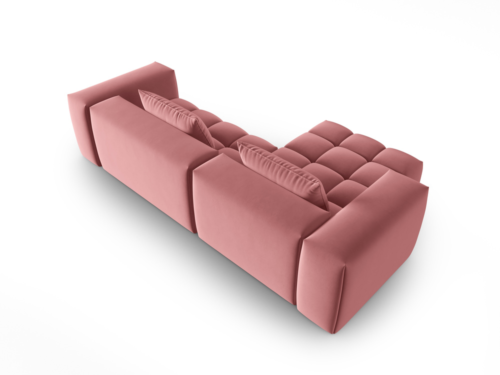 Cosmopolitan Design Ecksofa Verona 3-Sitzer Samt Casino Flamingo Links