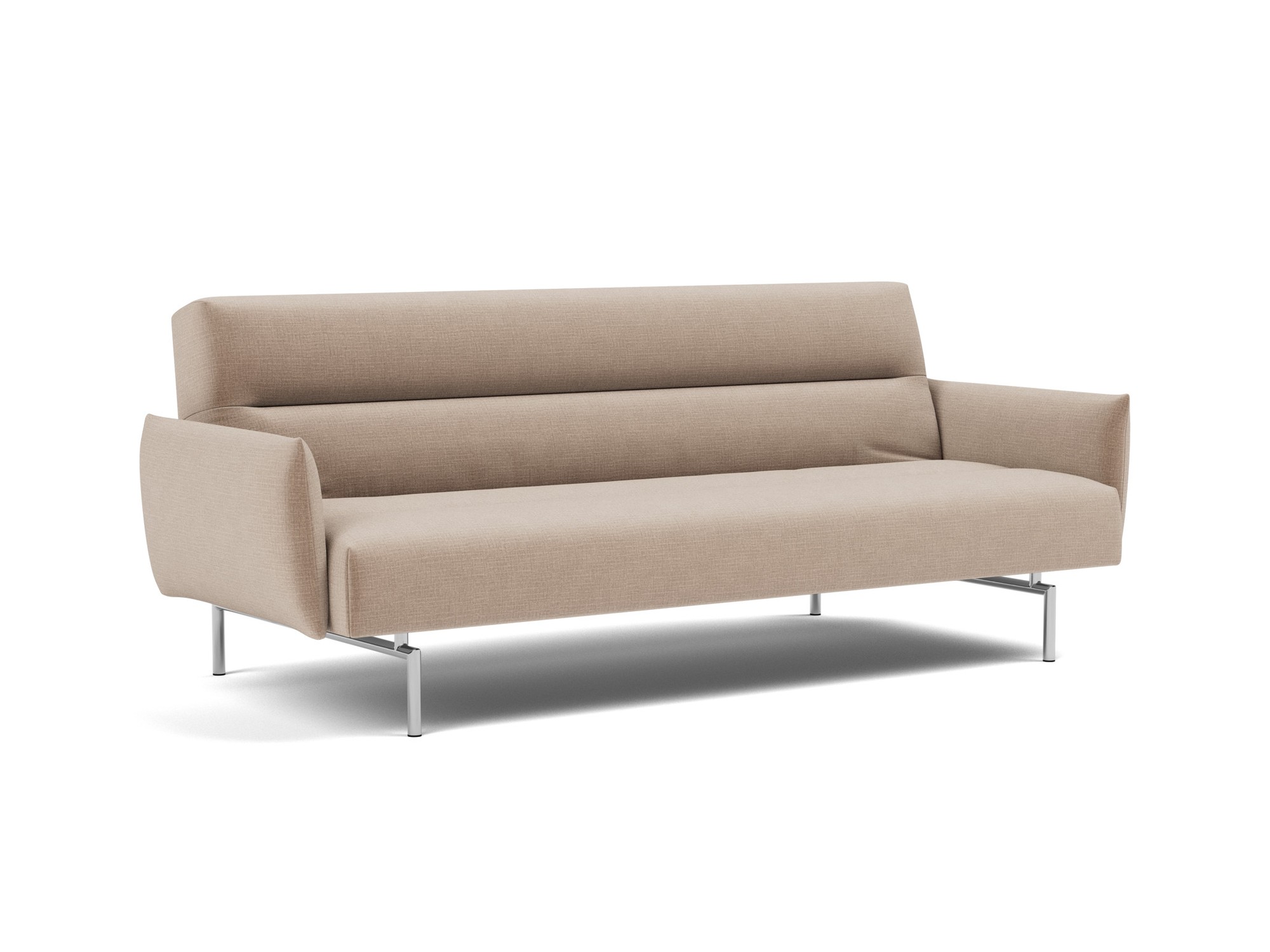 Schlafsofa Jillis mit Armlehnen Chenille Esina 417-Mocha