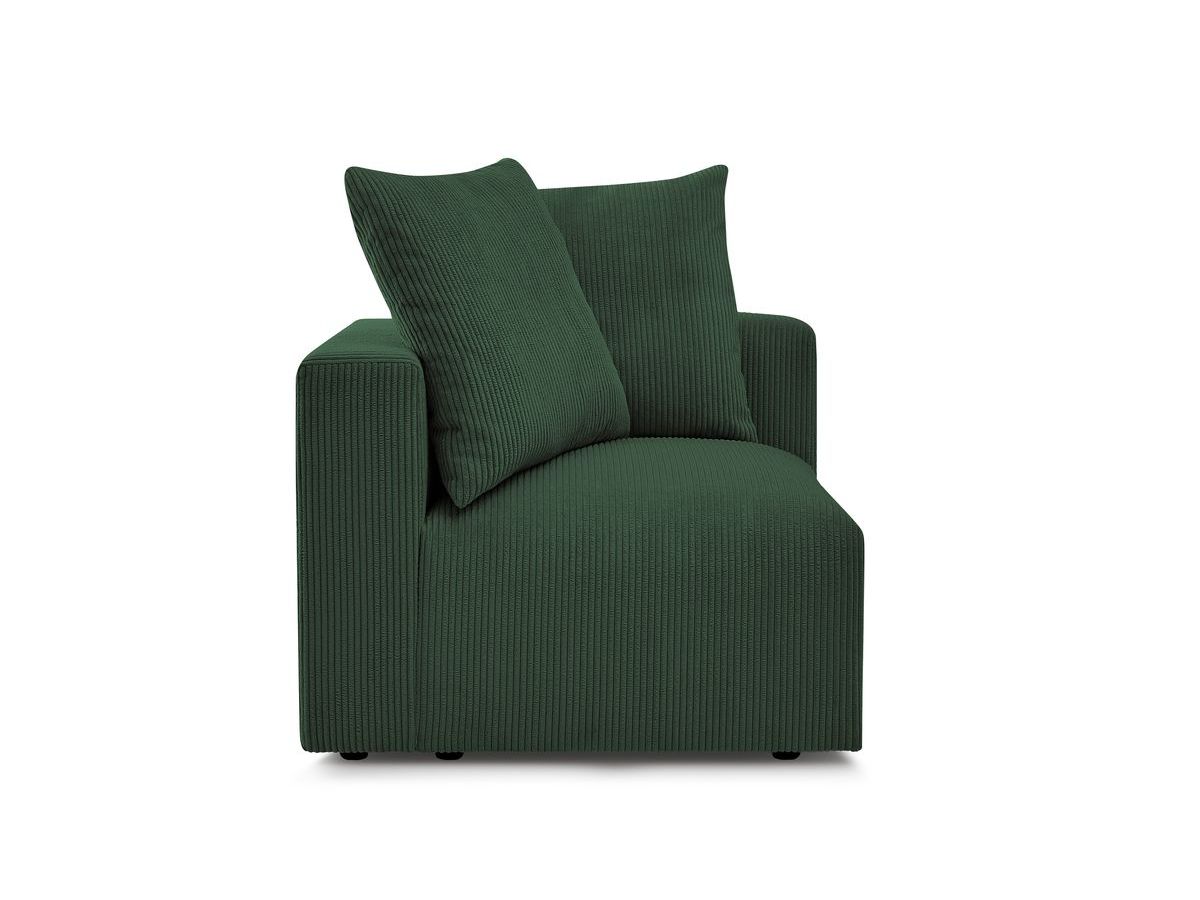 Bobochic Voltaire Eckmodul Cordsamt Grün Ecke links