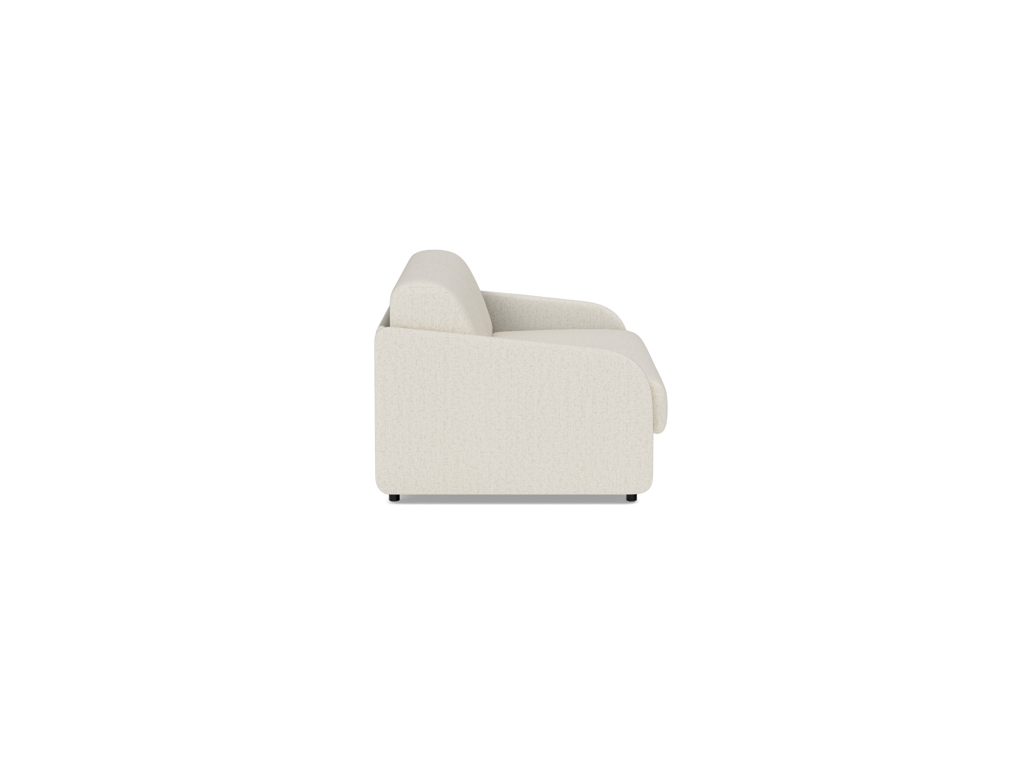 Schlafsofa Eivor mit Memory-Matratze 140 Boucle Skandi 531-Off-White