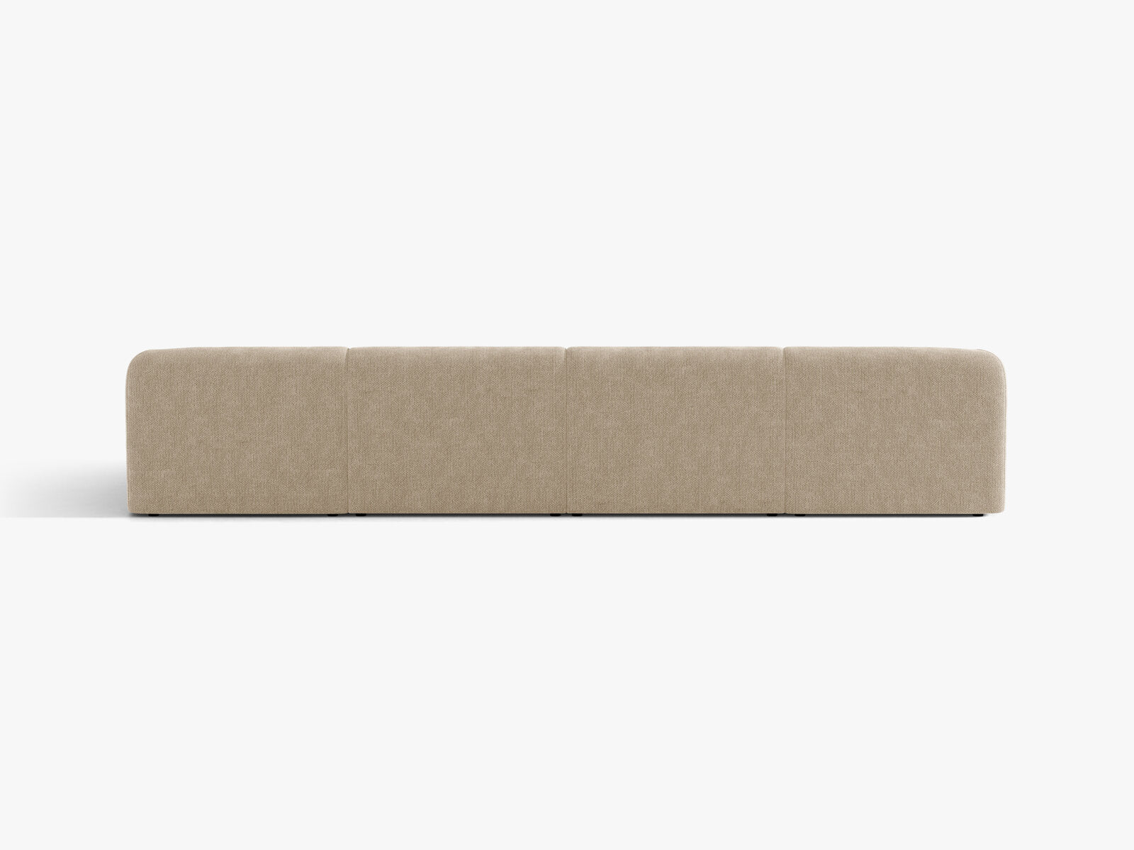 Micadoni Panorama-Sofa Miley 5-Sitzer Chenille Eden Beige