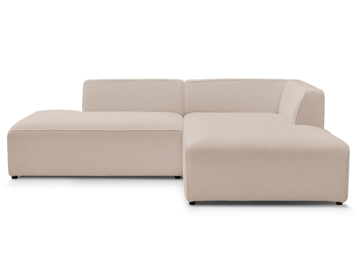 Bobochic Megeve Ecksofa Bouclé-Stoff Beige Ecke rechts