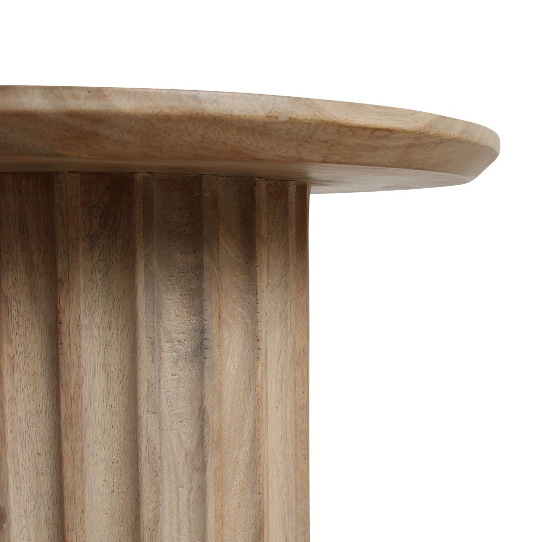 Raw Materials Bullnose Beistelltisch Reversed Natur Ø 55cm