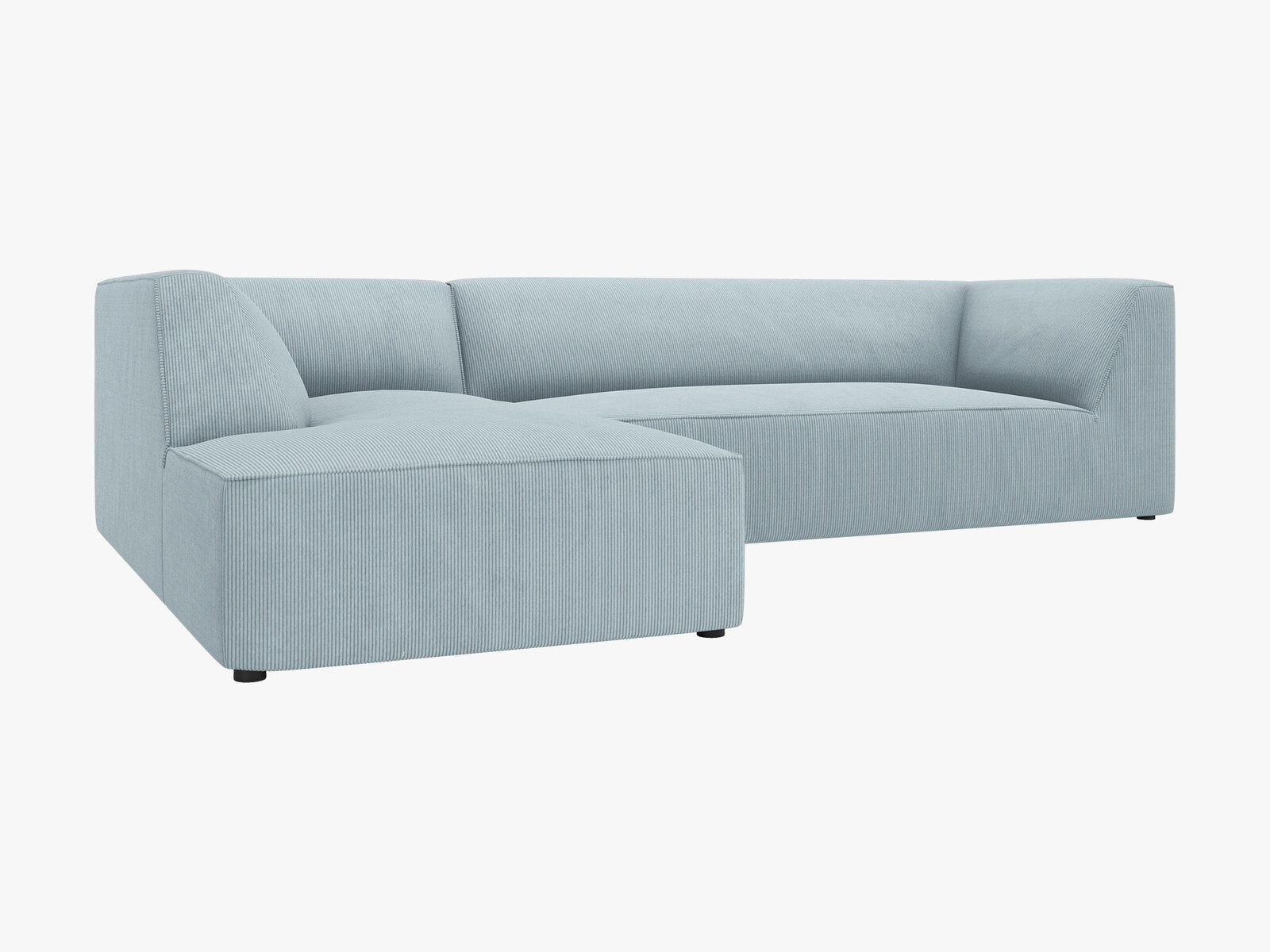 Micadoni 4-Sitzer Modular Sofa Ruby Links Kord Scala Hellblau