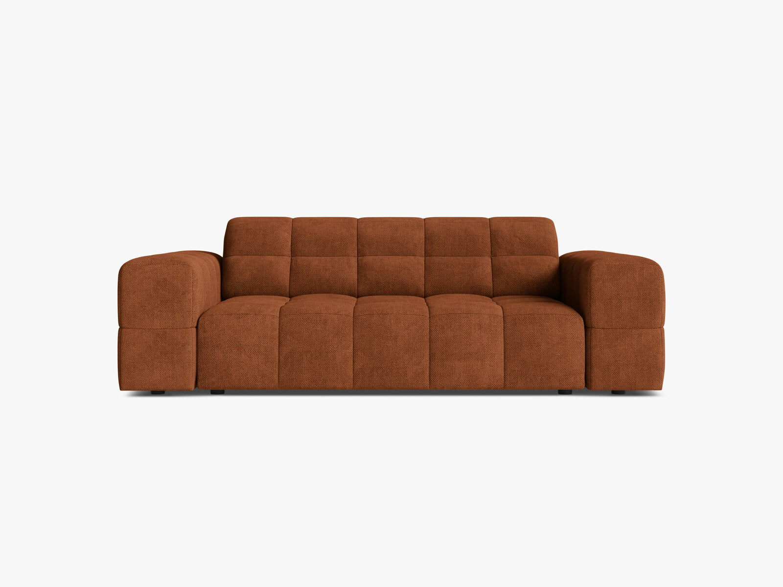 Micadoni Jennifer Sofa 2-Sitzer Chenille Eden Ziegel