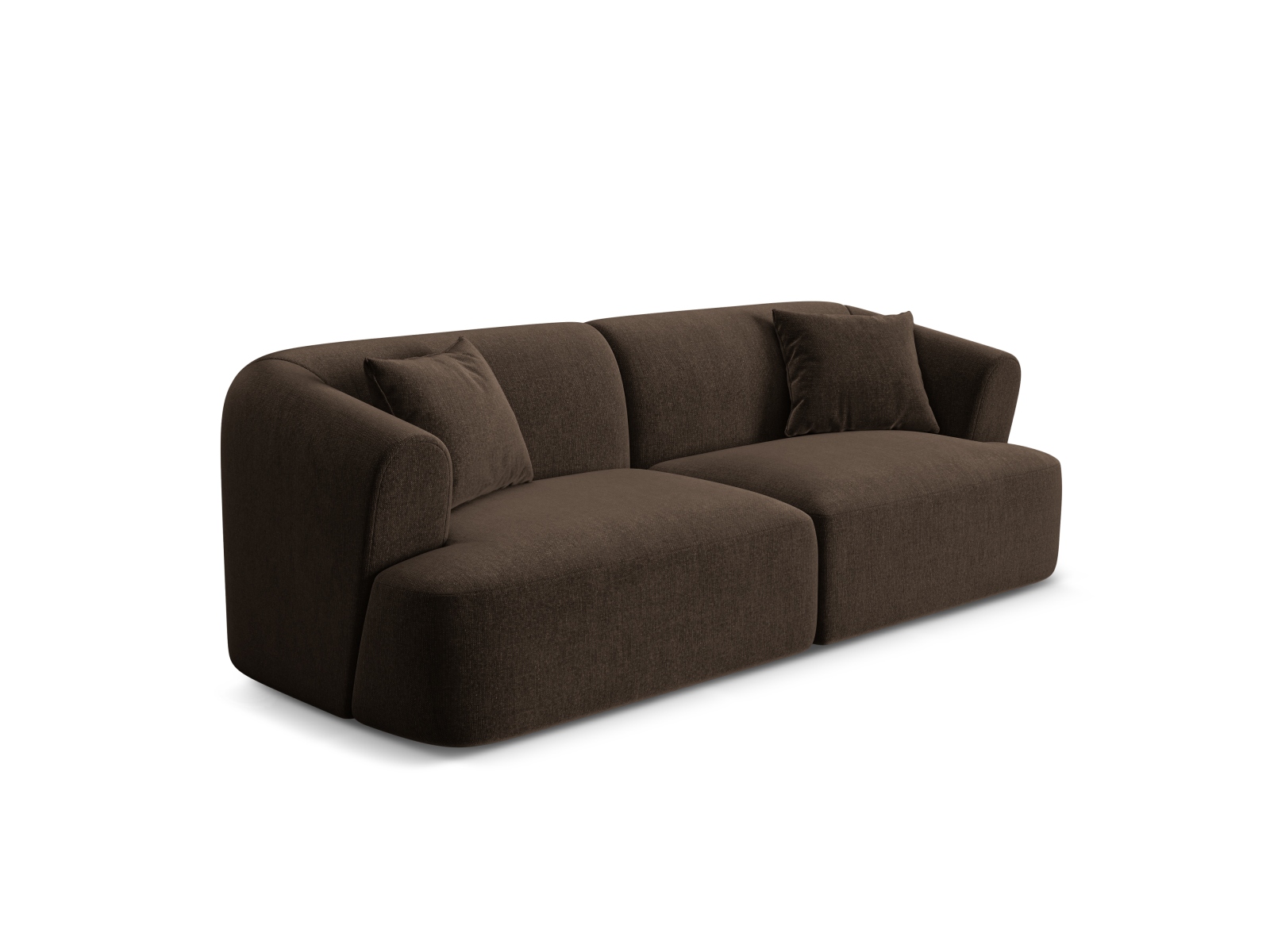 Cosmopolitan Design Sofa Campi 3-Sitzer Samt Vogue Schokolade