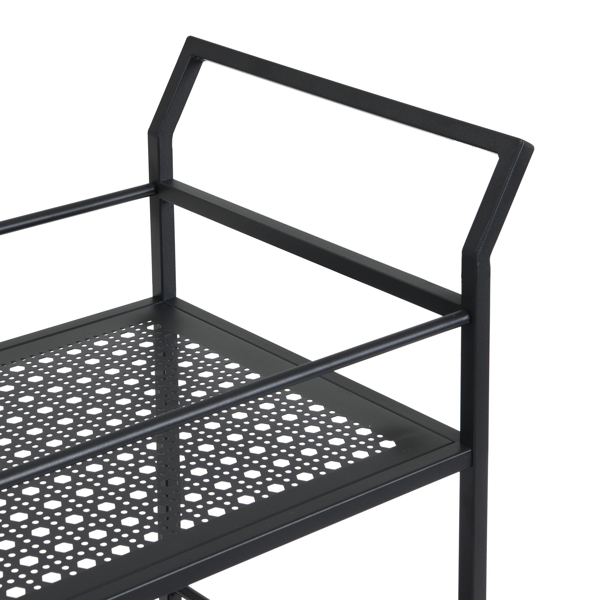 Servierwagen Innvik Metall Schwarz 79 × 45 × 83 cm