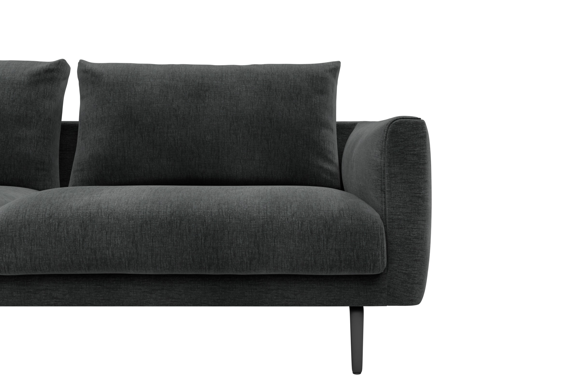 Sofa Karl 3-Sitzer Smooth-Deep-Warm-Grey