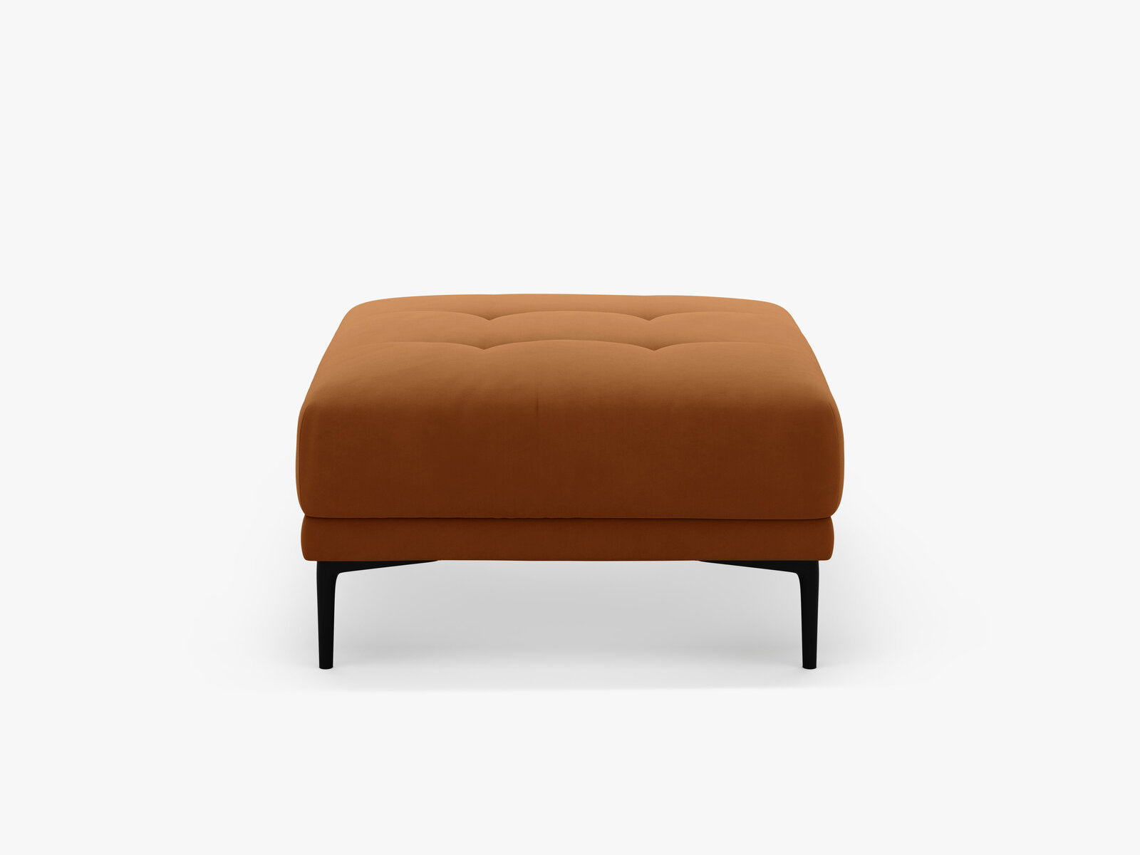 Micadoni Hocker Bemy 1-Sitzer Samt Terrakotta