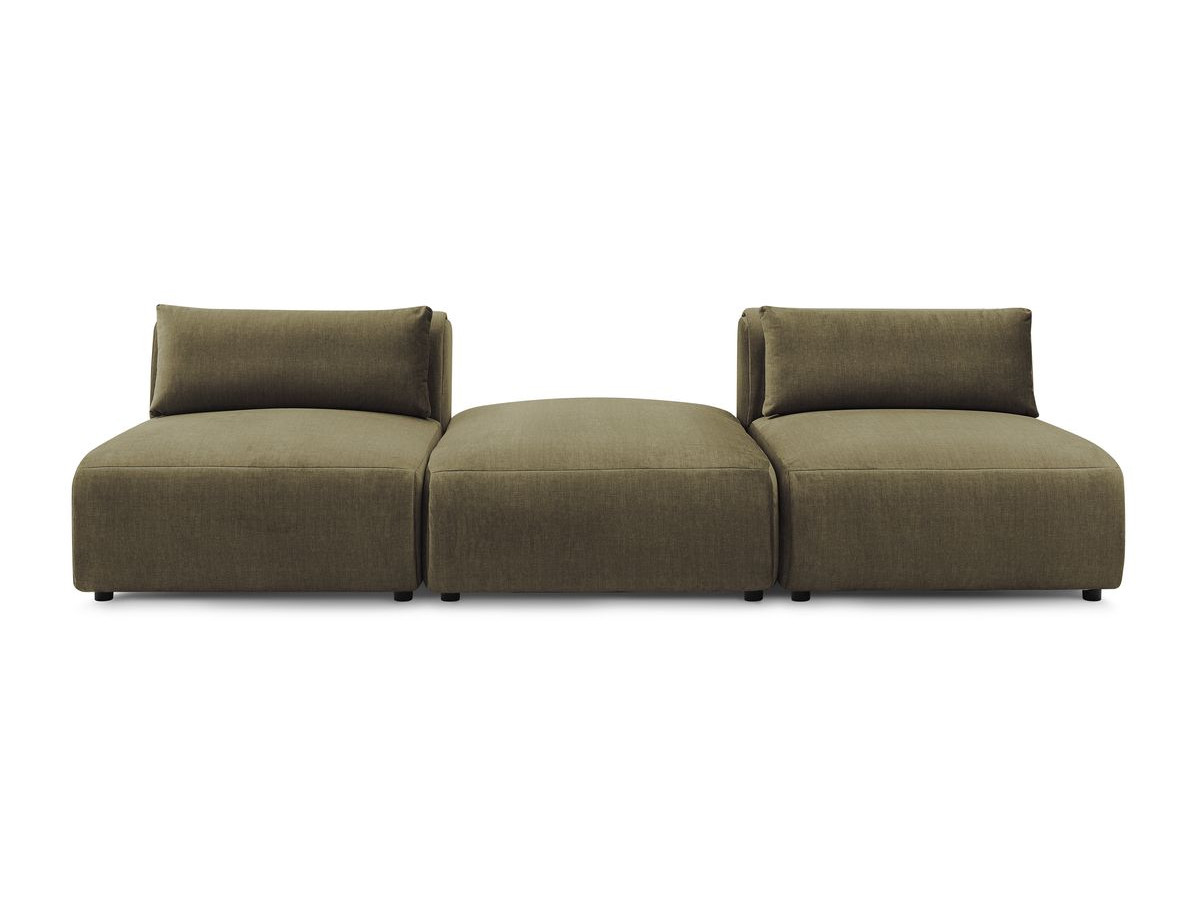 Bobochic Jeanne Sofa 3-Sitzer Samt Grün