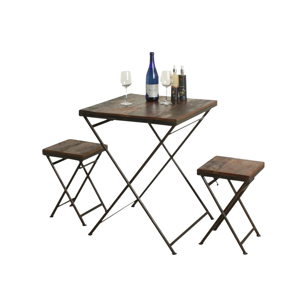 Raw Materials Klapptisch Factory Recyclingholz 76cm